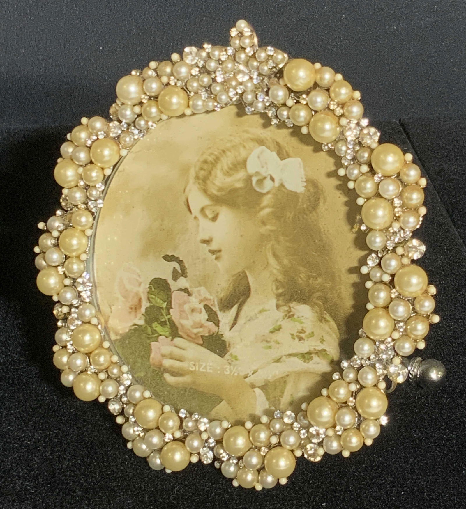 TIZO Signed Bejeweled Pearlescent Picture Frame (1 of 8)