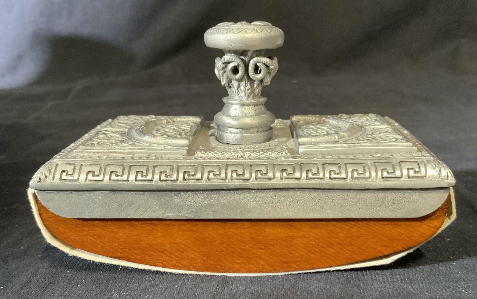Vintage Wood & Metal Ink Blotter (1 of 6)