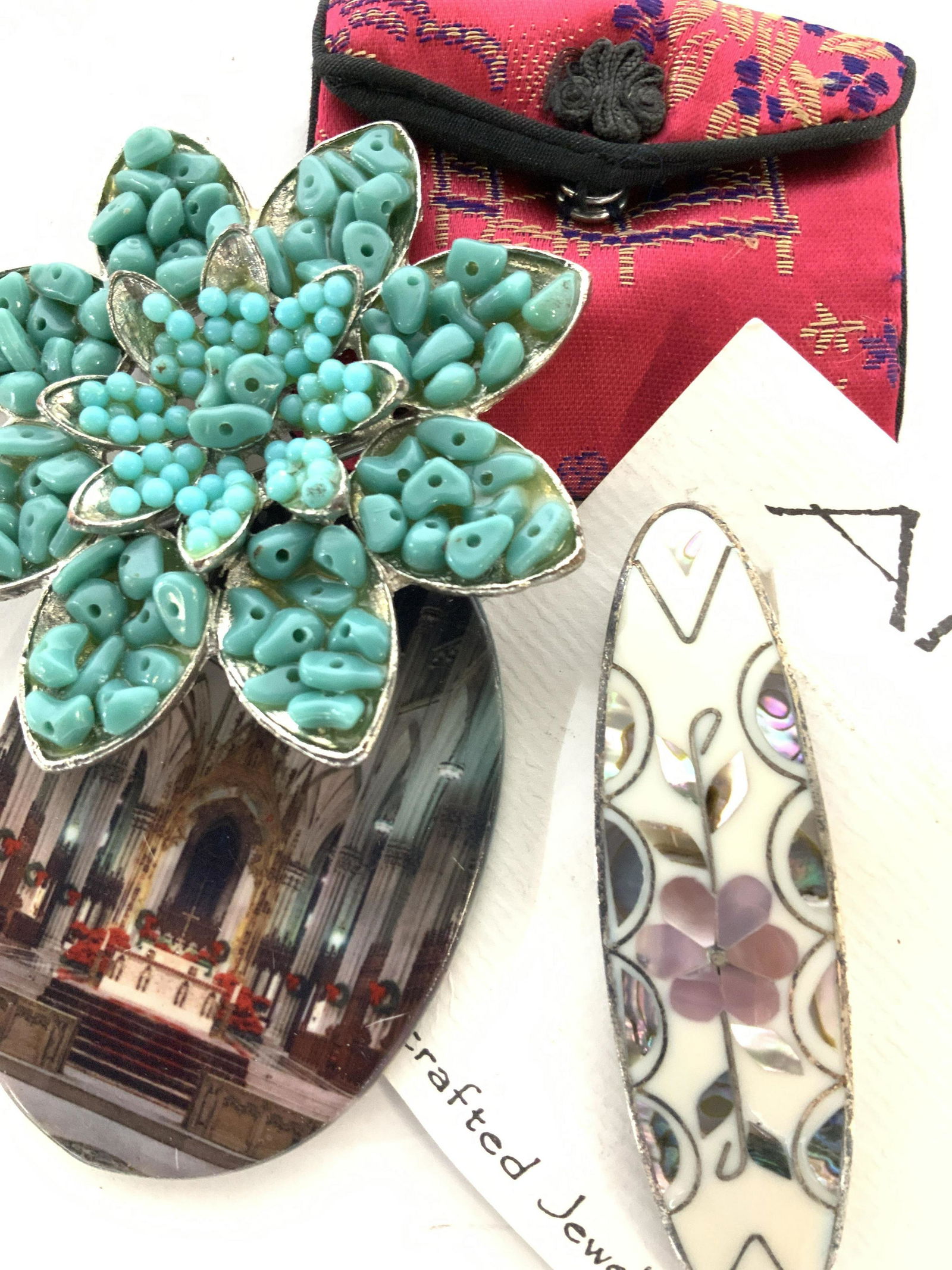 Lrg Lot Beads, Religious Pendants, Jewelry Acc. (1 of 8)