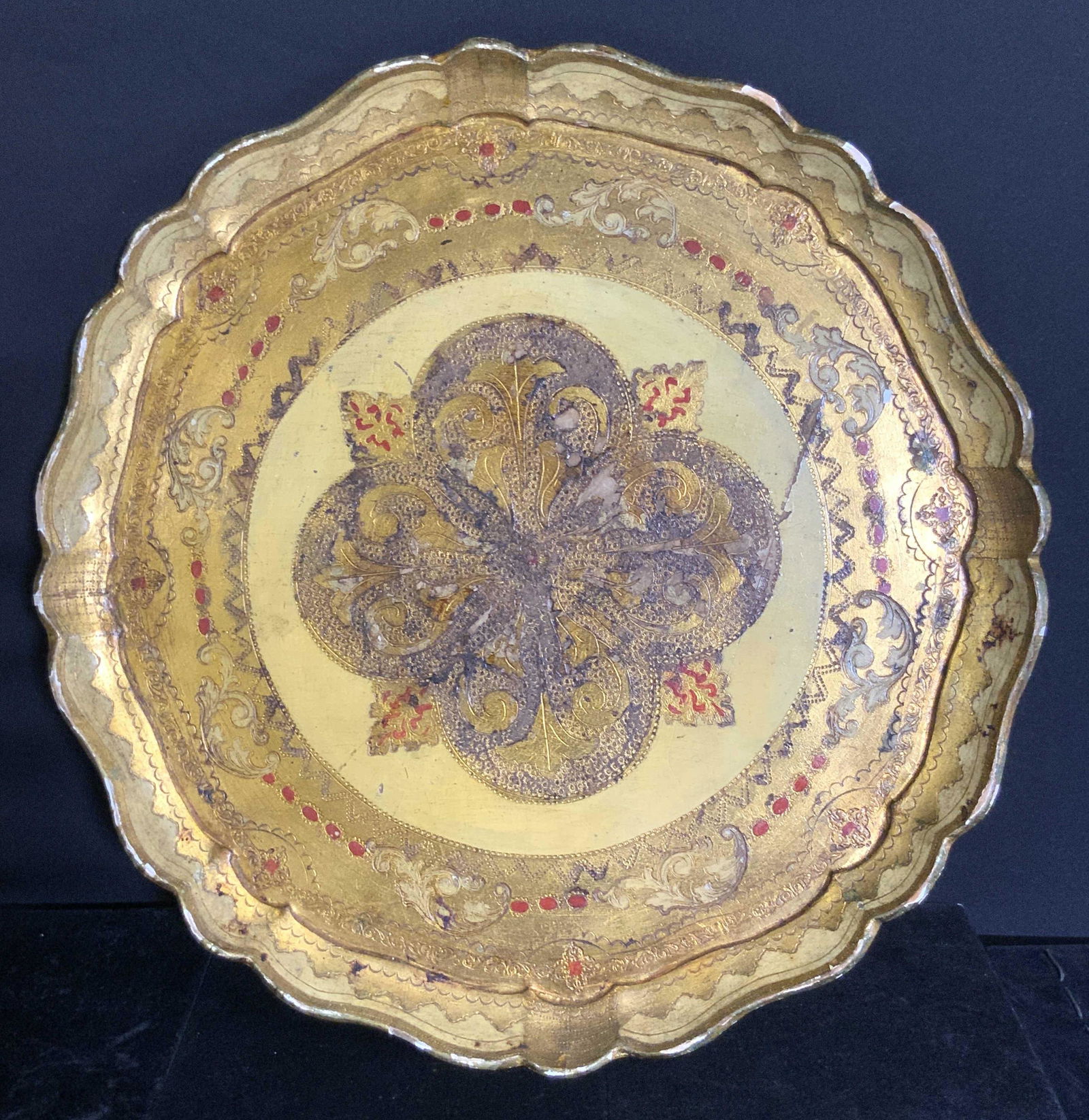 Handmade Florentine Style Wooden Gilt Tray (1 of 10)