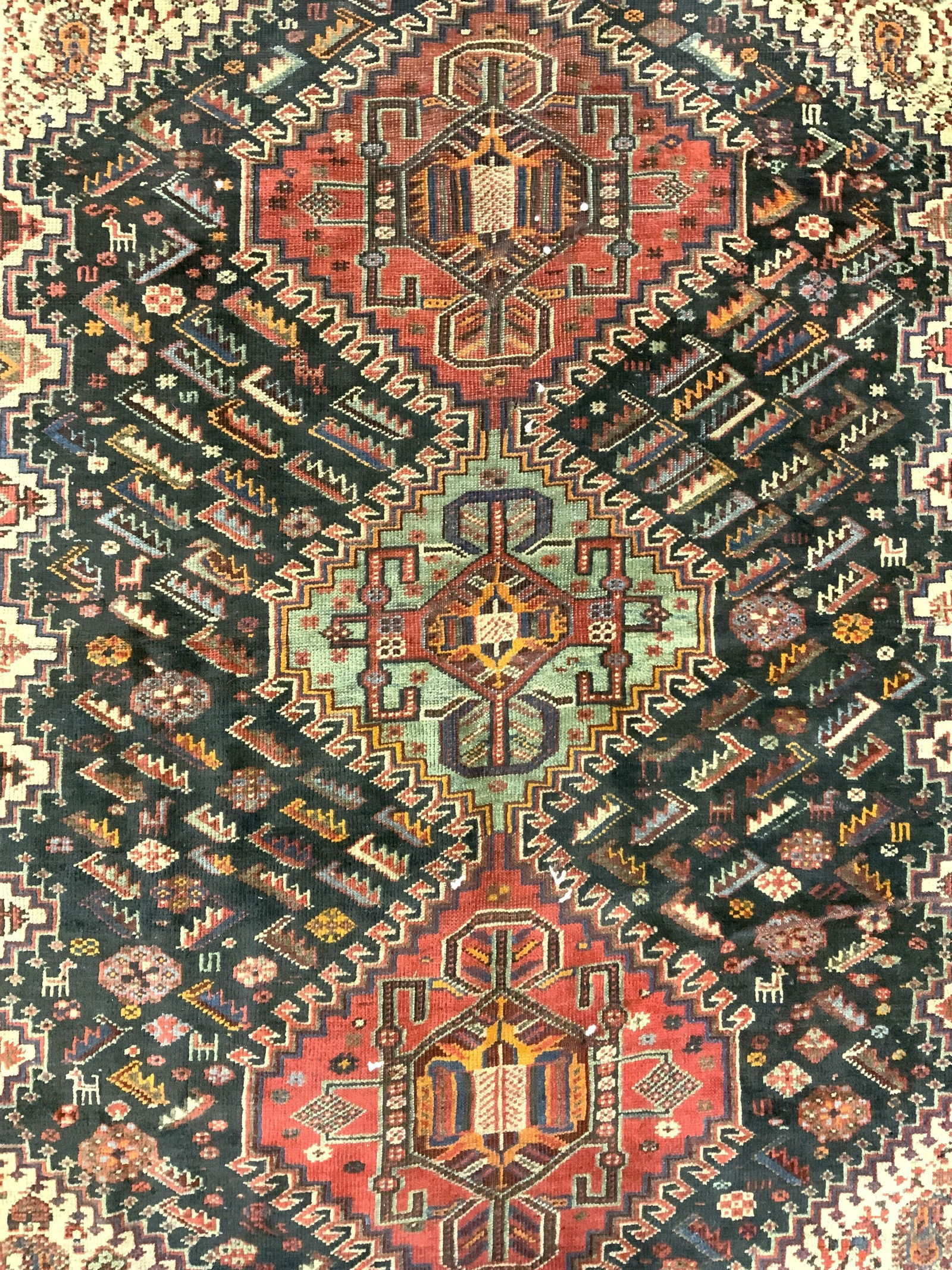 Antique Handmade Persian Wool Rug (1 of 8)