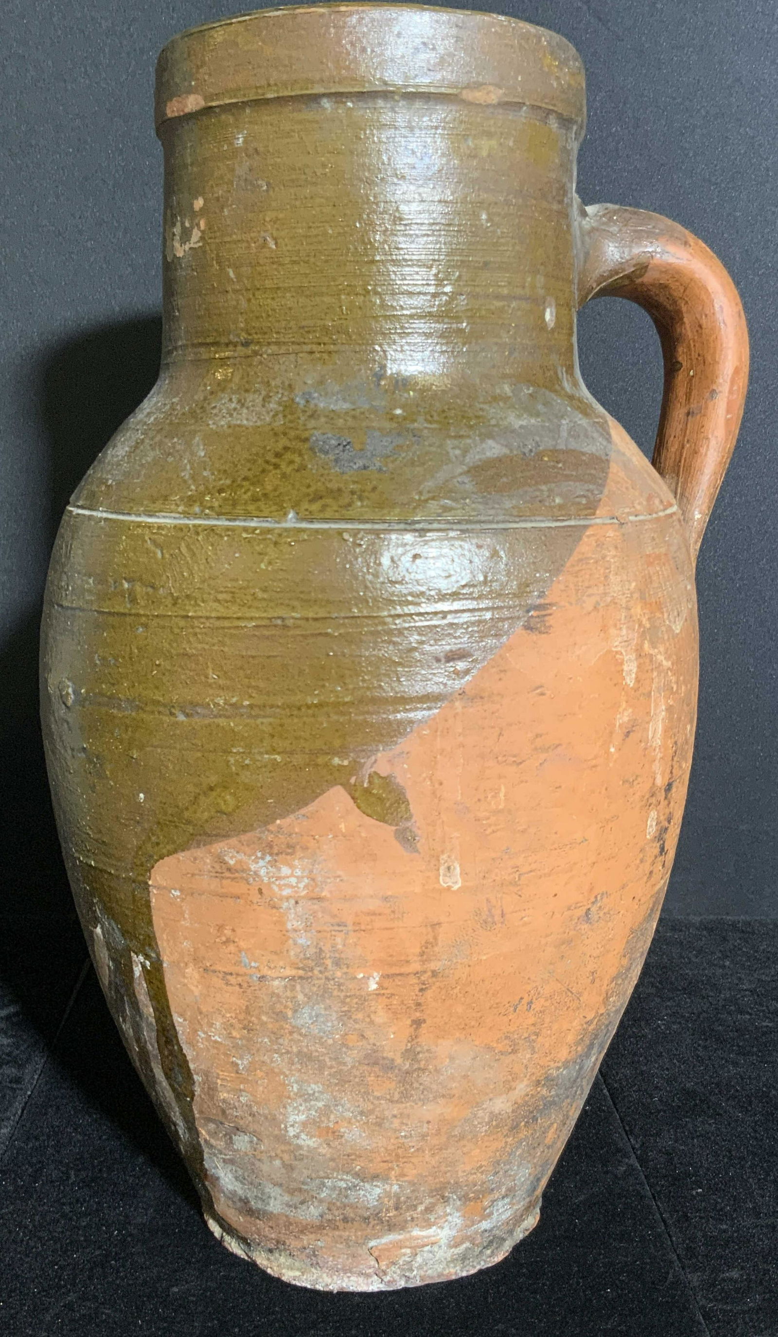 Collectible Antique Handmade Rustic Stoneware Jug (1 of 10)