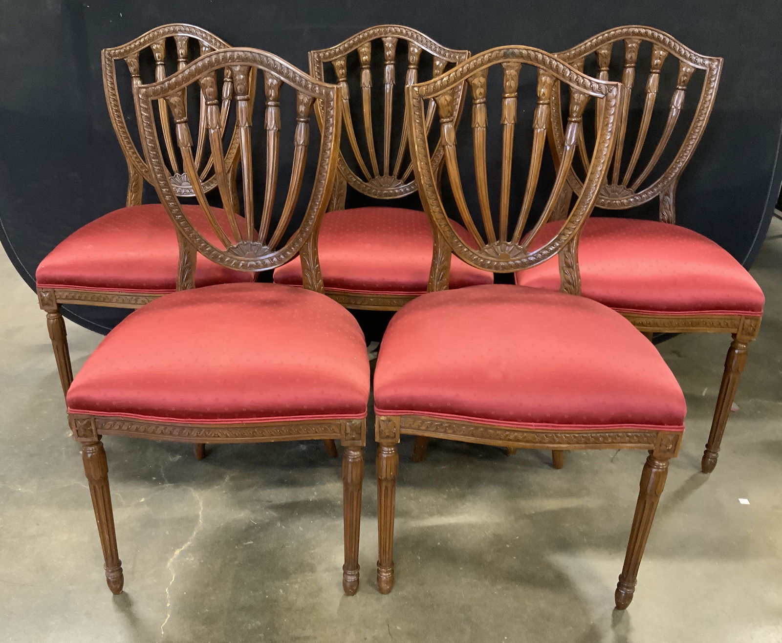 Lot 5 Shield Back Chairs (1 of 13)