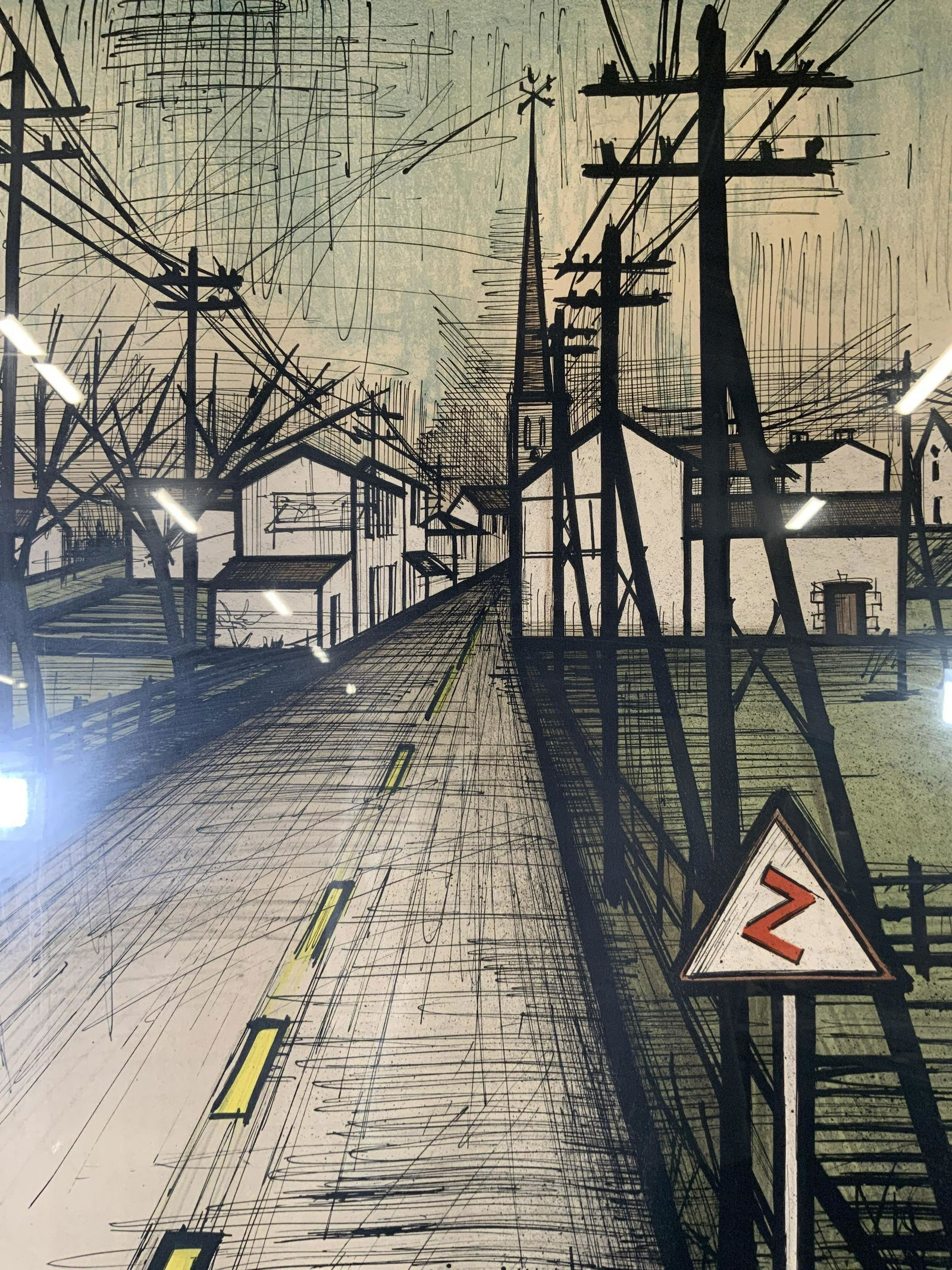 Signed Lithograph Attributed to BERNARD BUFFET (1 of 7)