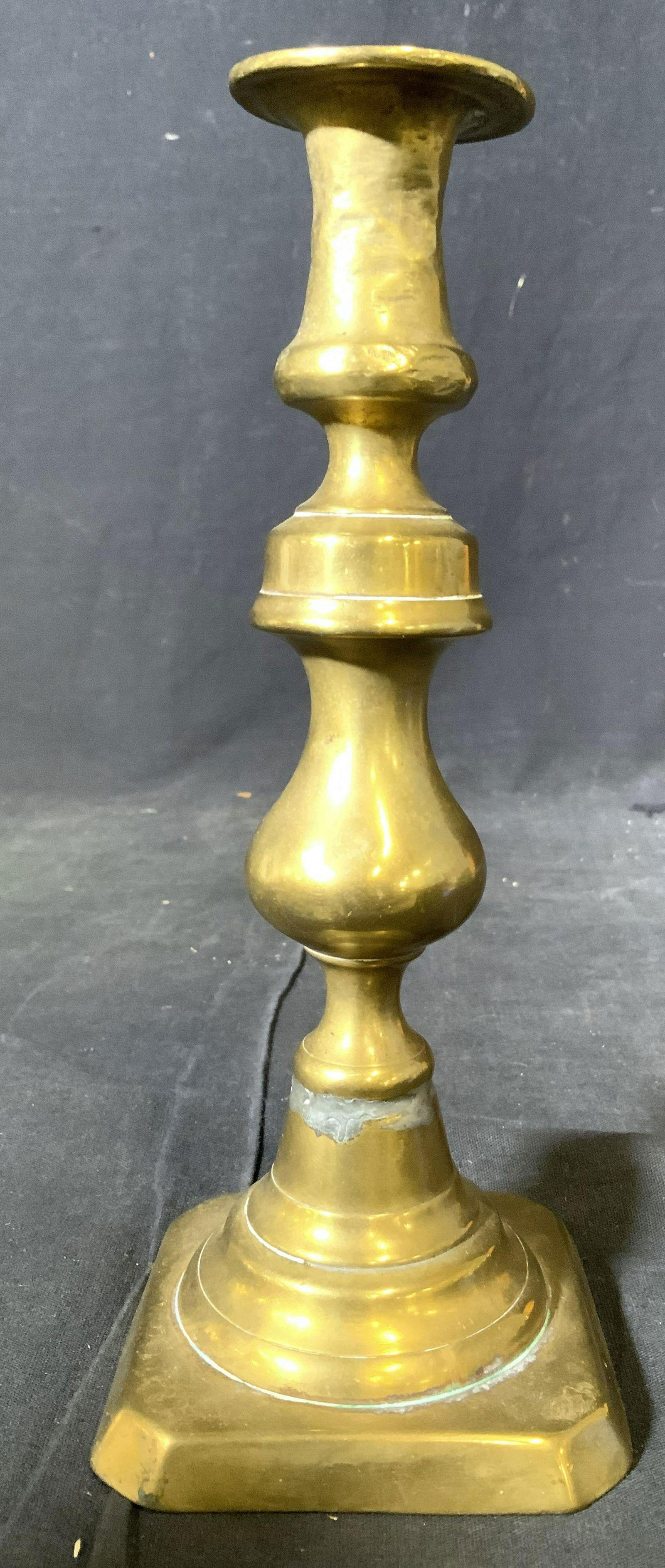 Vintage Gold Toned Brass Candlestick (1 of 6)