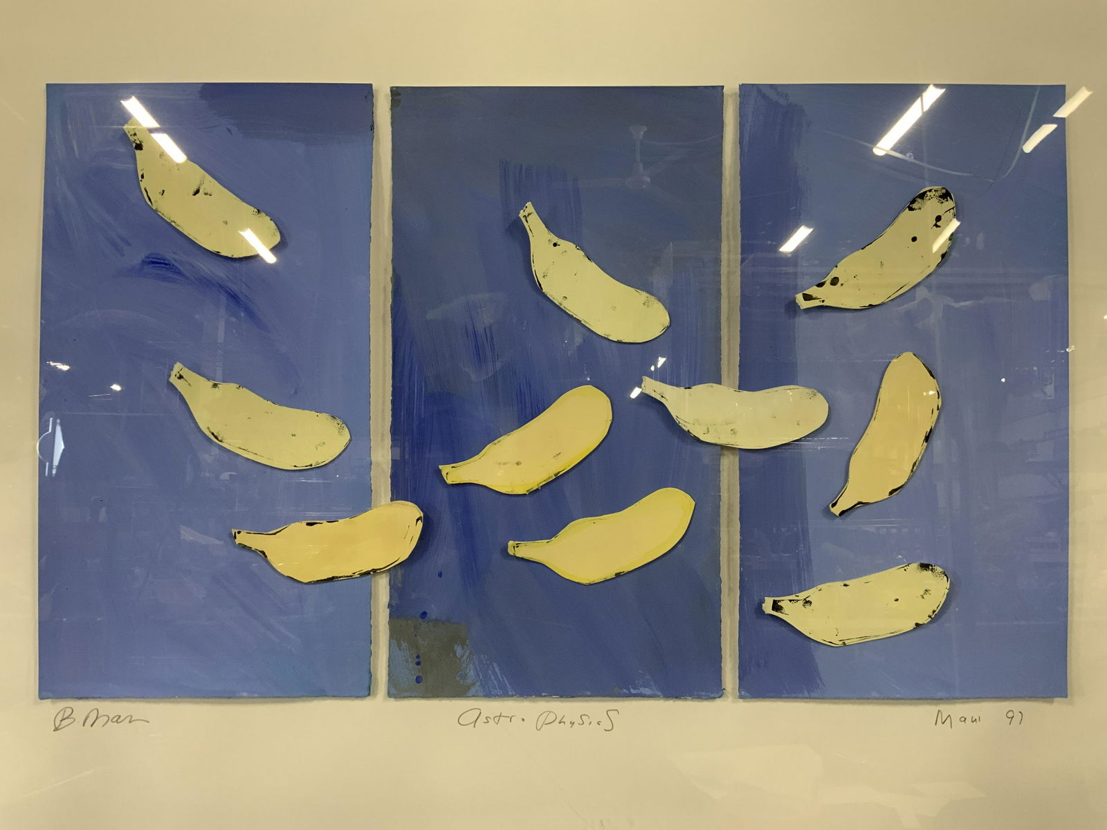 B MAN Signed Mixed Media Artwork 1997 (1 of 10)