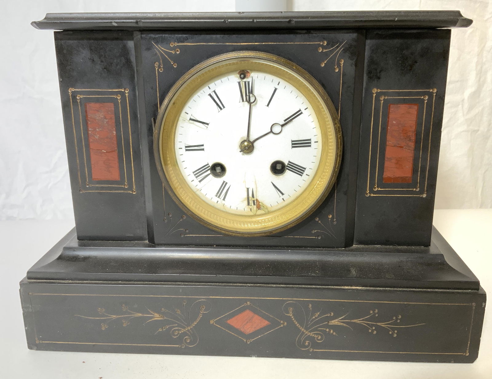 Vintage Slate Mantle Clock (1 of 8)