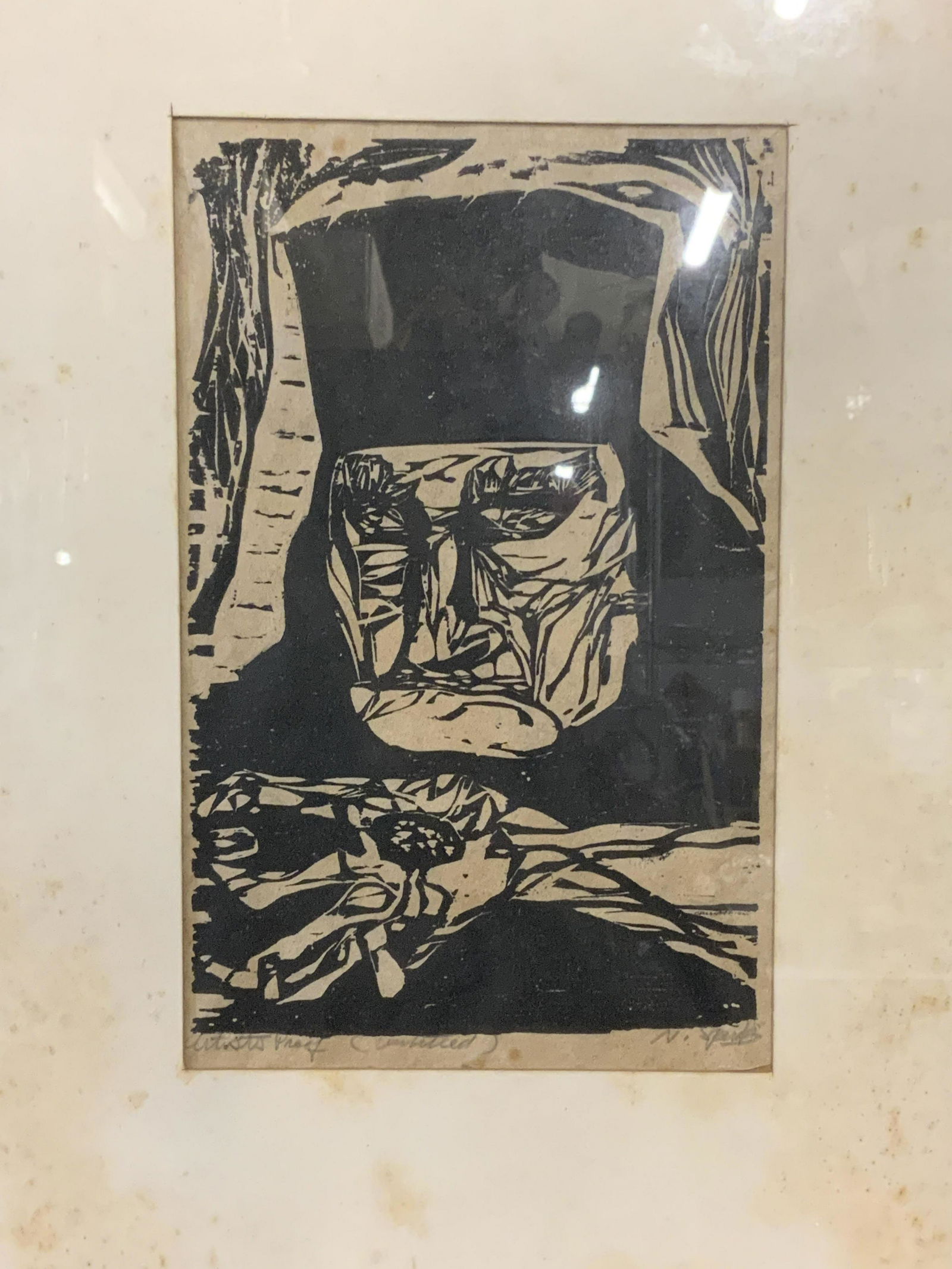 Signed Artists Proof Woodcut Print ‘Untitled’ (1 of 10)