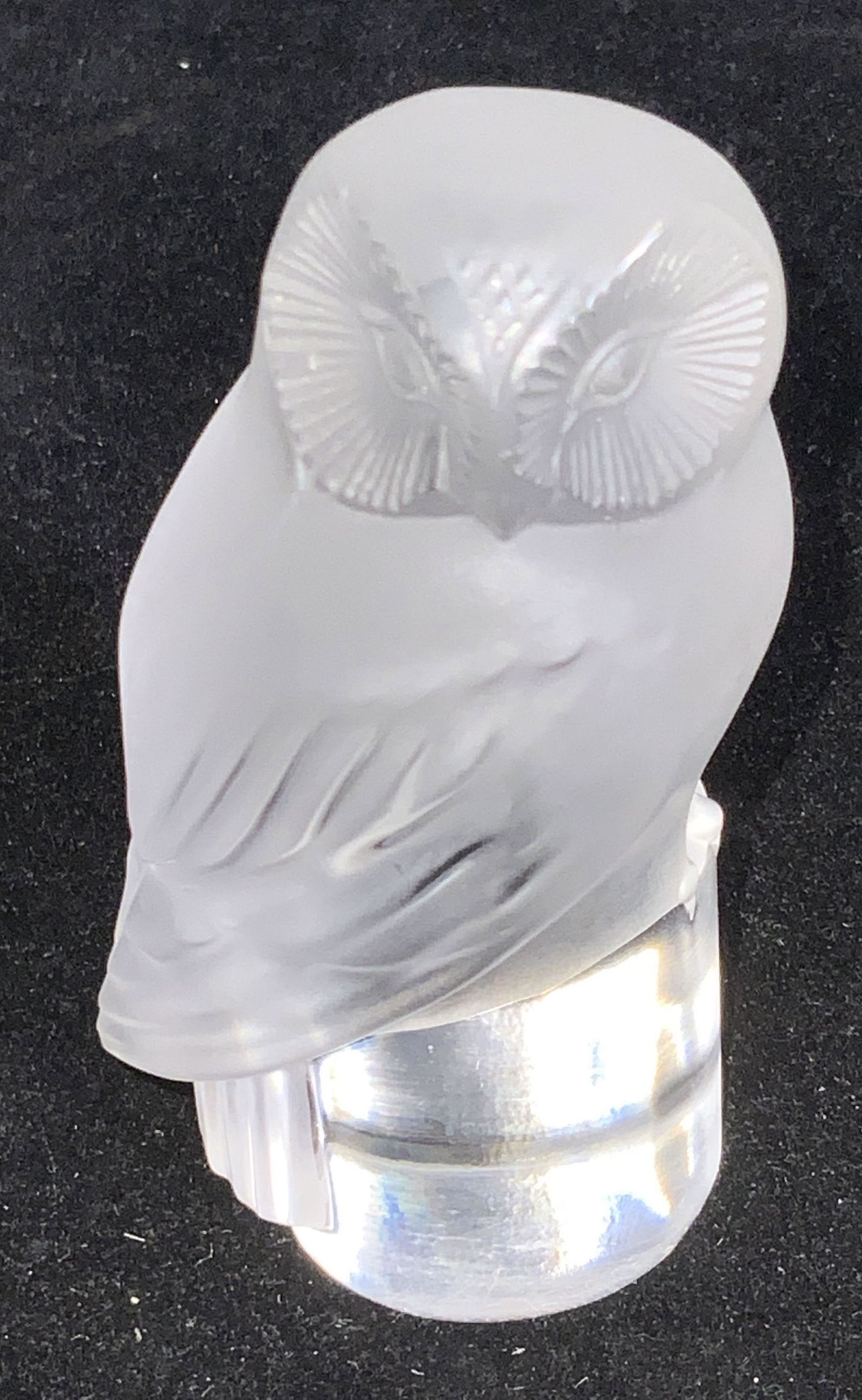 LALIQUE Signed Crystal CHOUETTE HIBOU Owl Figural (1 of 13)