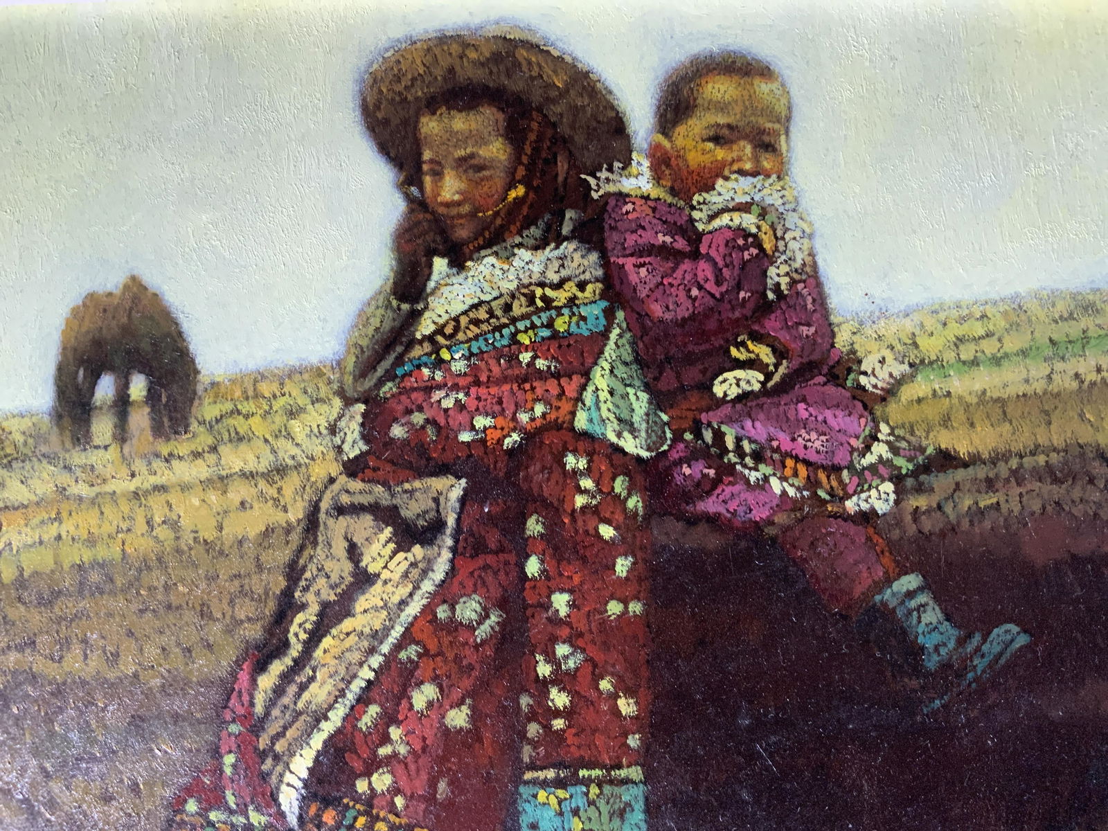 ZHENG ZHIYUE Signed Oil Painting 2003 (1 of 10)