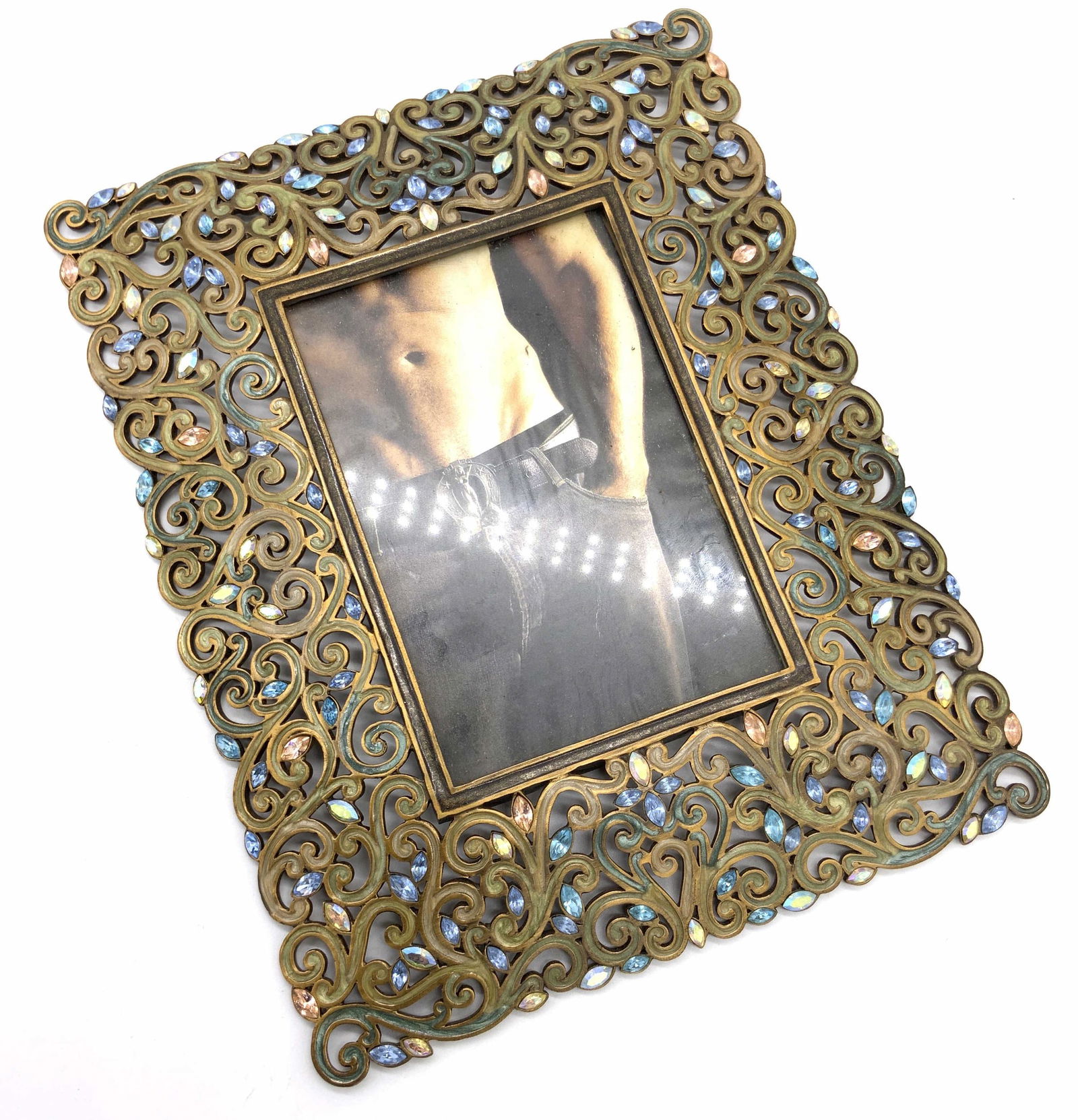 JAY STRONGWATER Bejeweled Metal Photo Frame (1 of 11)