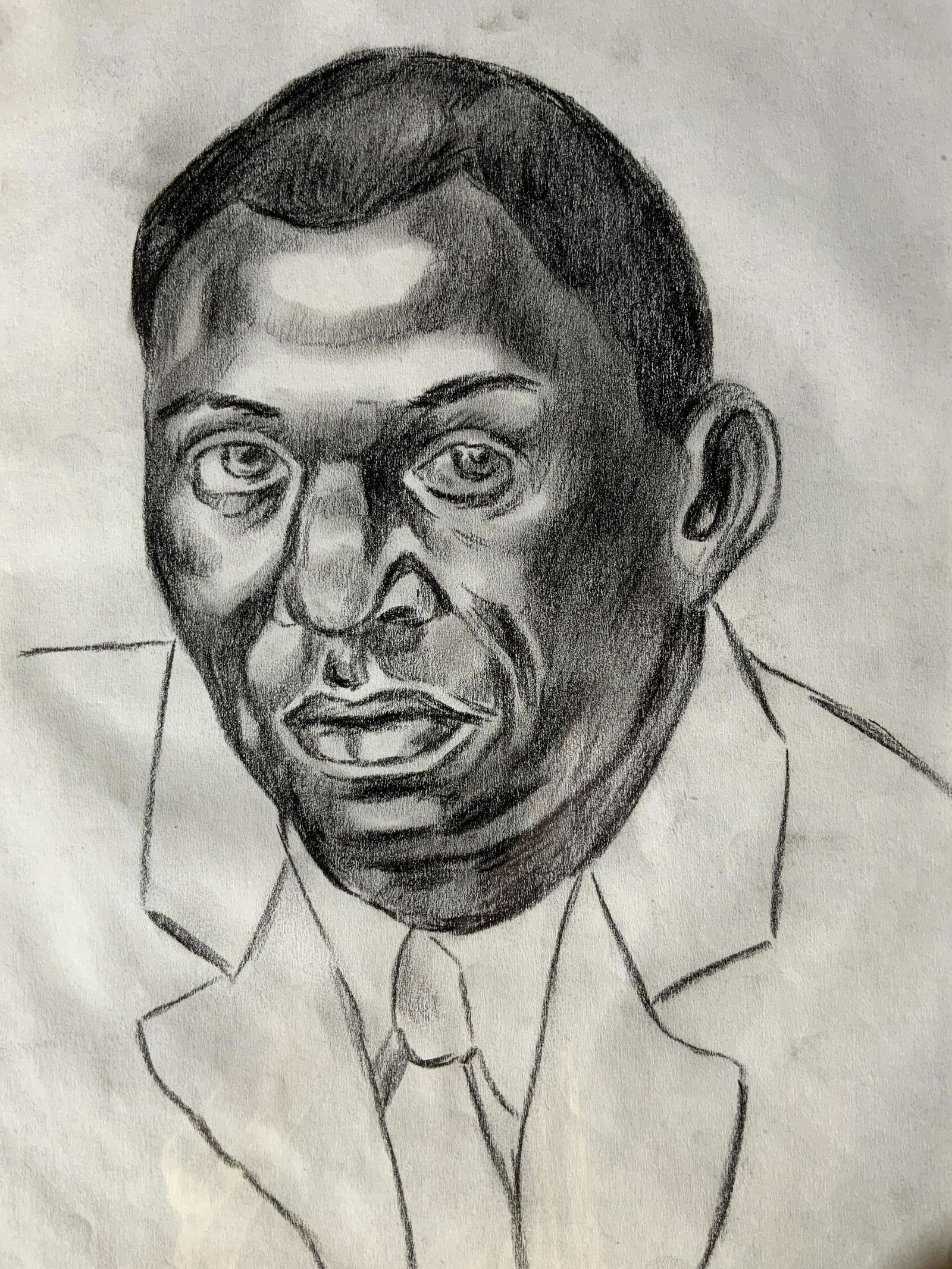 Signed Drawing Attributed to CHARLES WHITE (1 of 10)