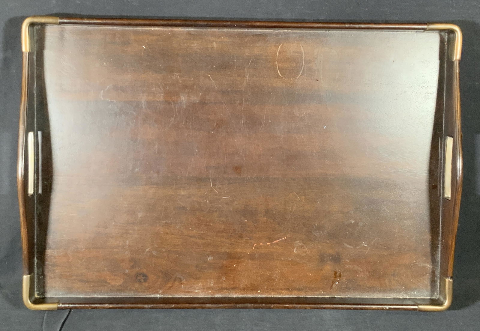 CRATE & BARREL Oversized Wooden Tray (1 of 14)