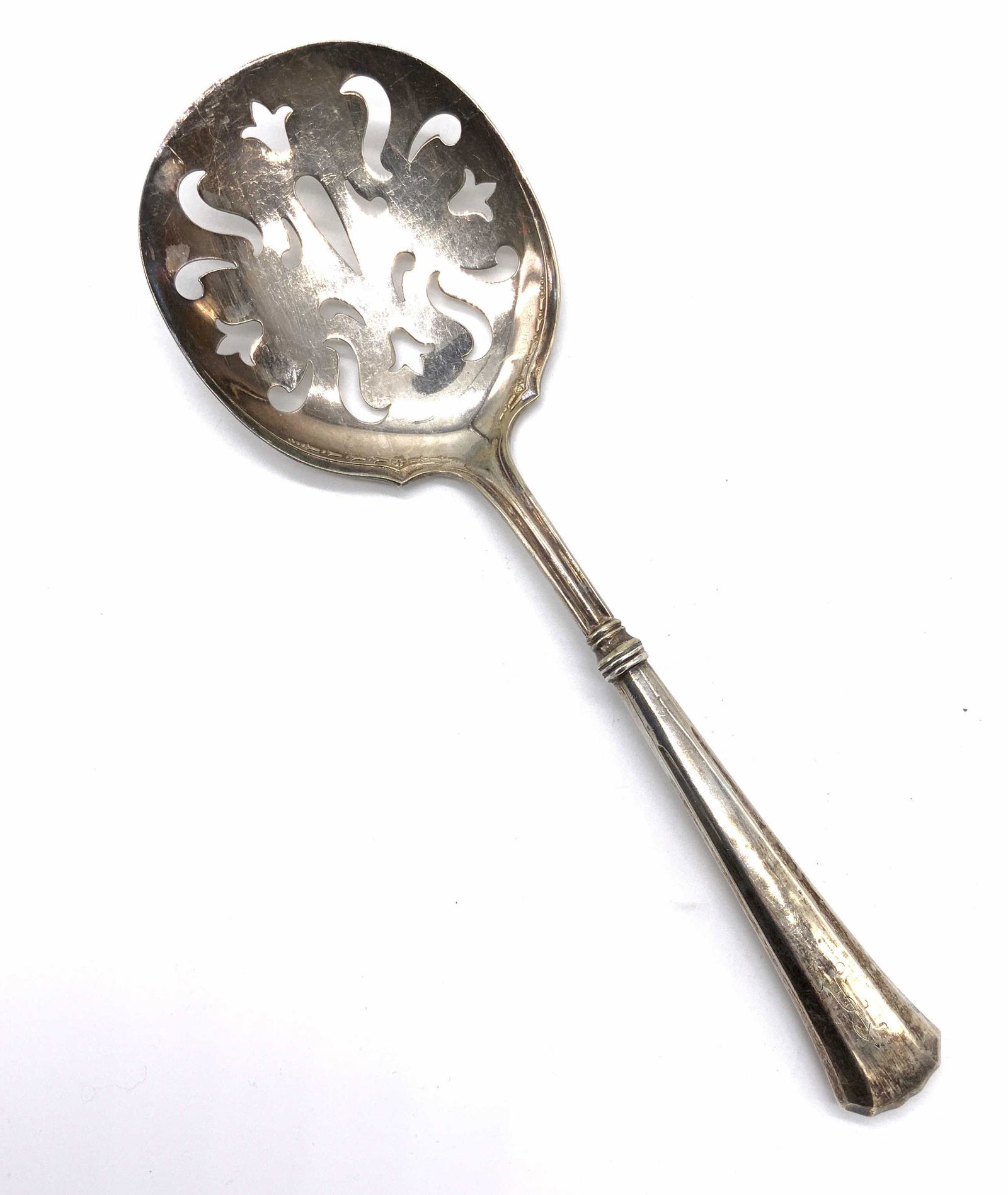 Vintage STERLING SILVER Slotted Serving Spoon (1 of 9)