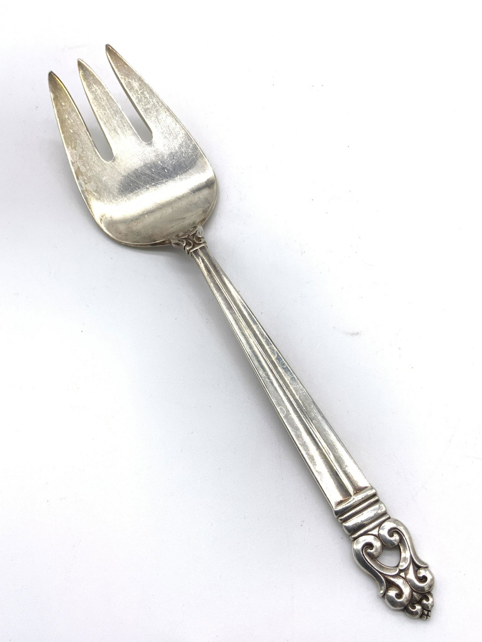 ROYAL DANISH Sterling Silver Serving Fork, USA (1 of 11)