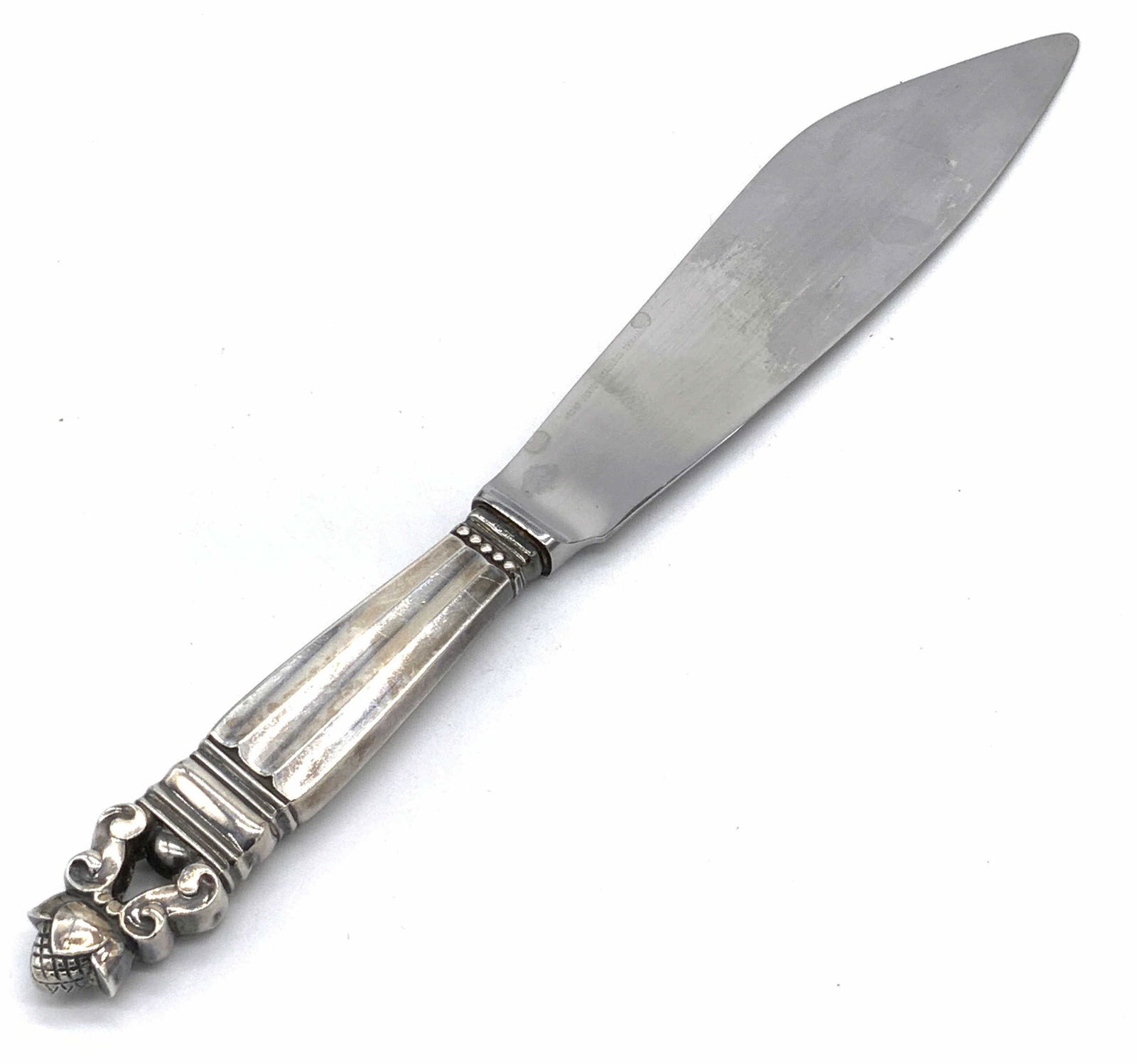 Vntg GEORG JENSEN Stainless & Sterling Cake Knife (1 of 10)