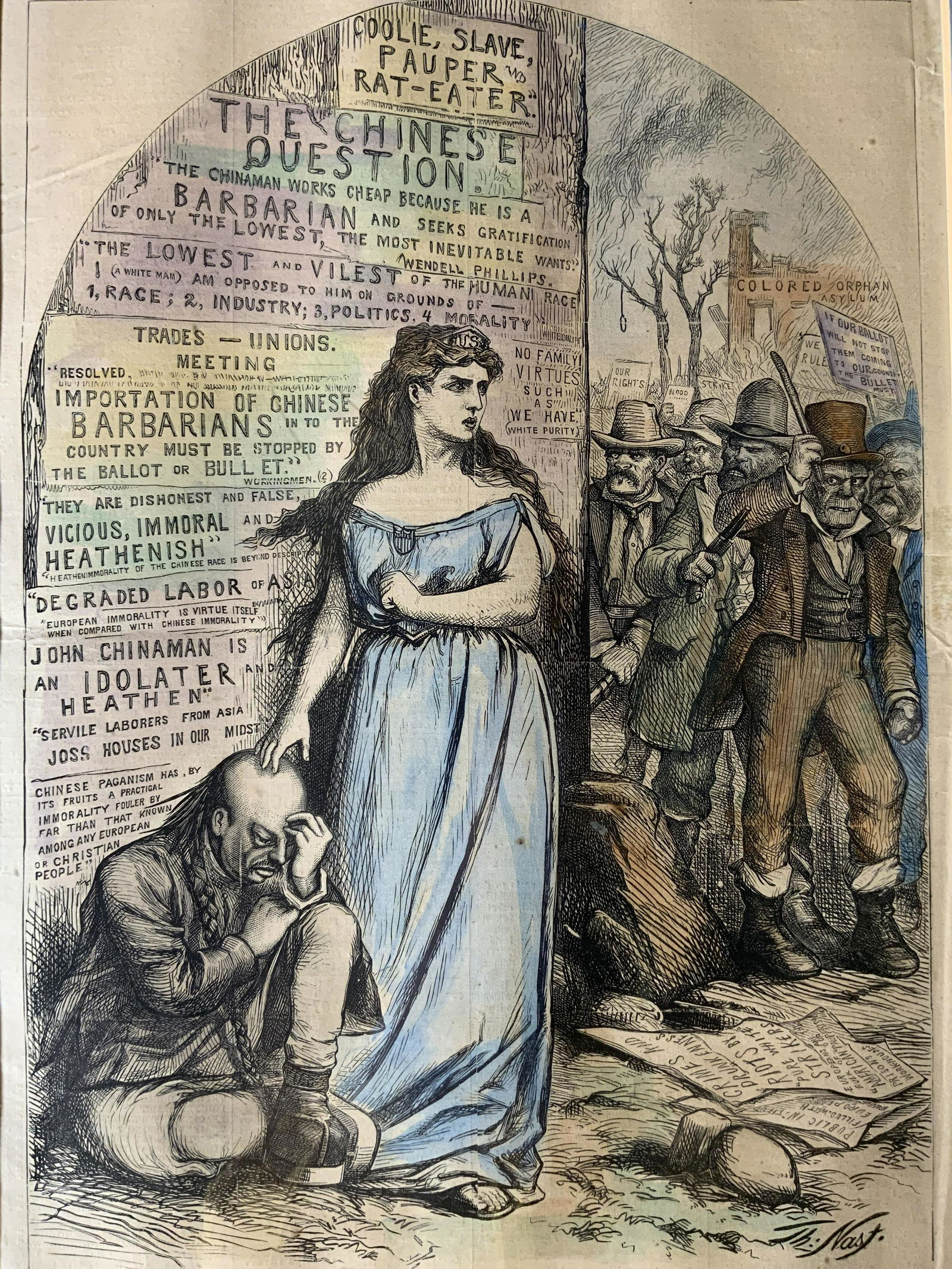 Antique THOMAS NAST Harper’s Weekly Page (1 of 10)