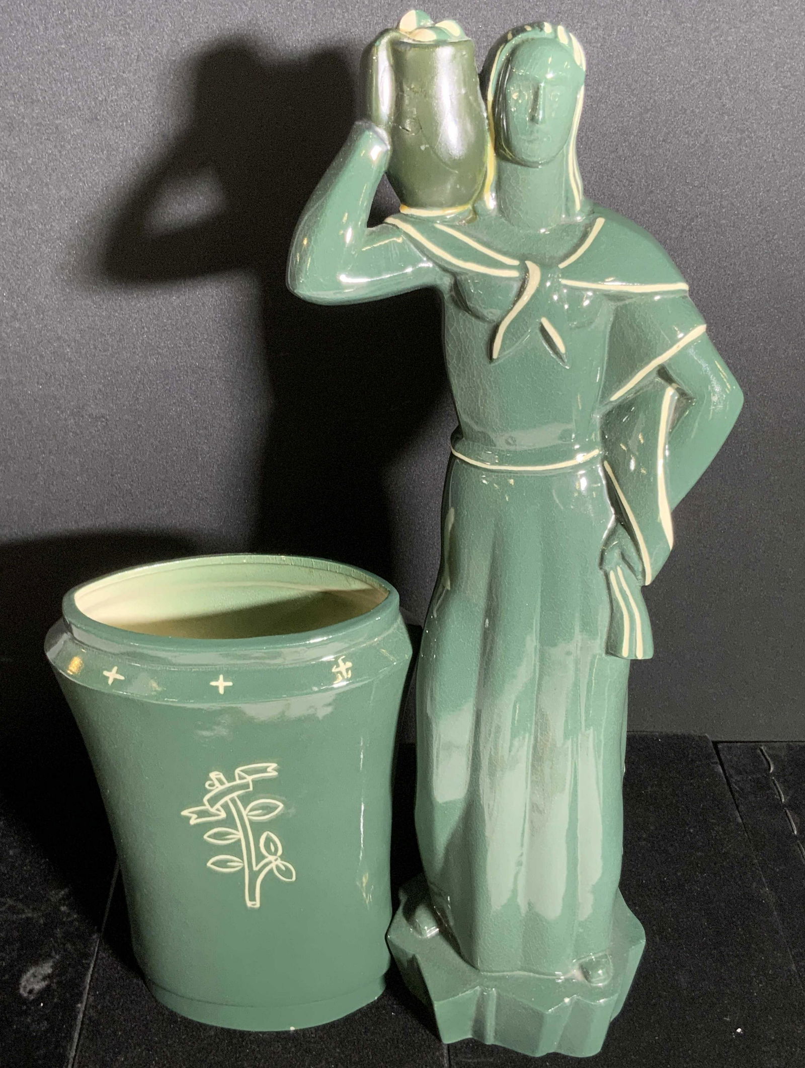 Set 2 PHOENIX Signed Ceramic Sculpture & Vessel (1 of 20)