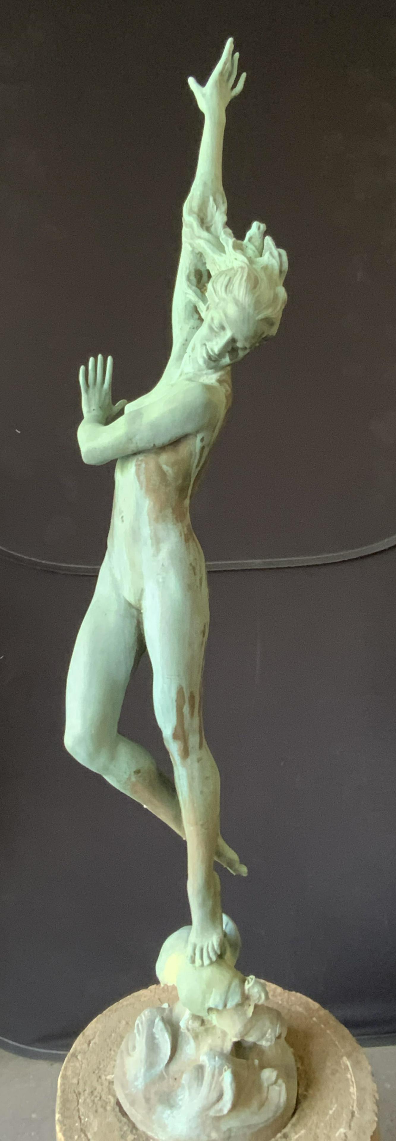 Life Sized H.W. Frishmuth Crest of the Wave Statue: Life size Harriet Whitney Frishmuth American Artist 1880-1980. Comes with insurance appraisal date July 8, 2004. Signature on base, inscribed THE GORHAM CO FOUNDERS OMFP. Modeled in 1926. CREST OF THE