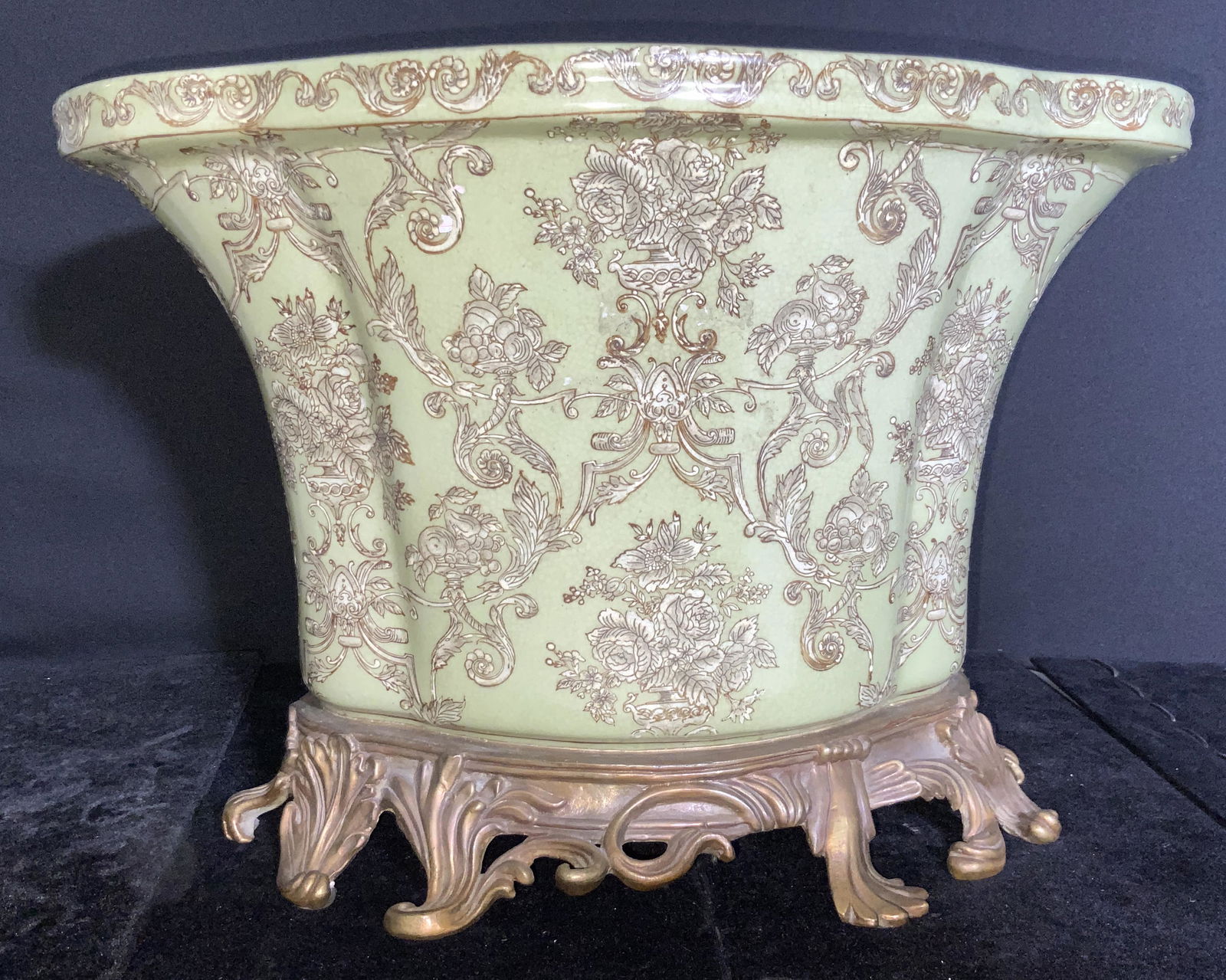 Signed Asian Porcelain Hand Painted Table Vessel (1 of 15)