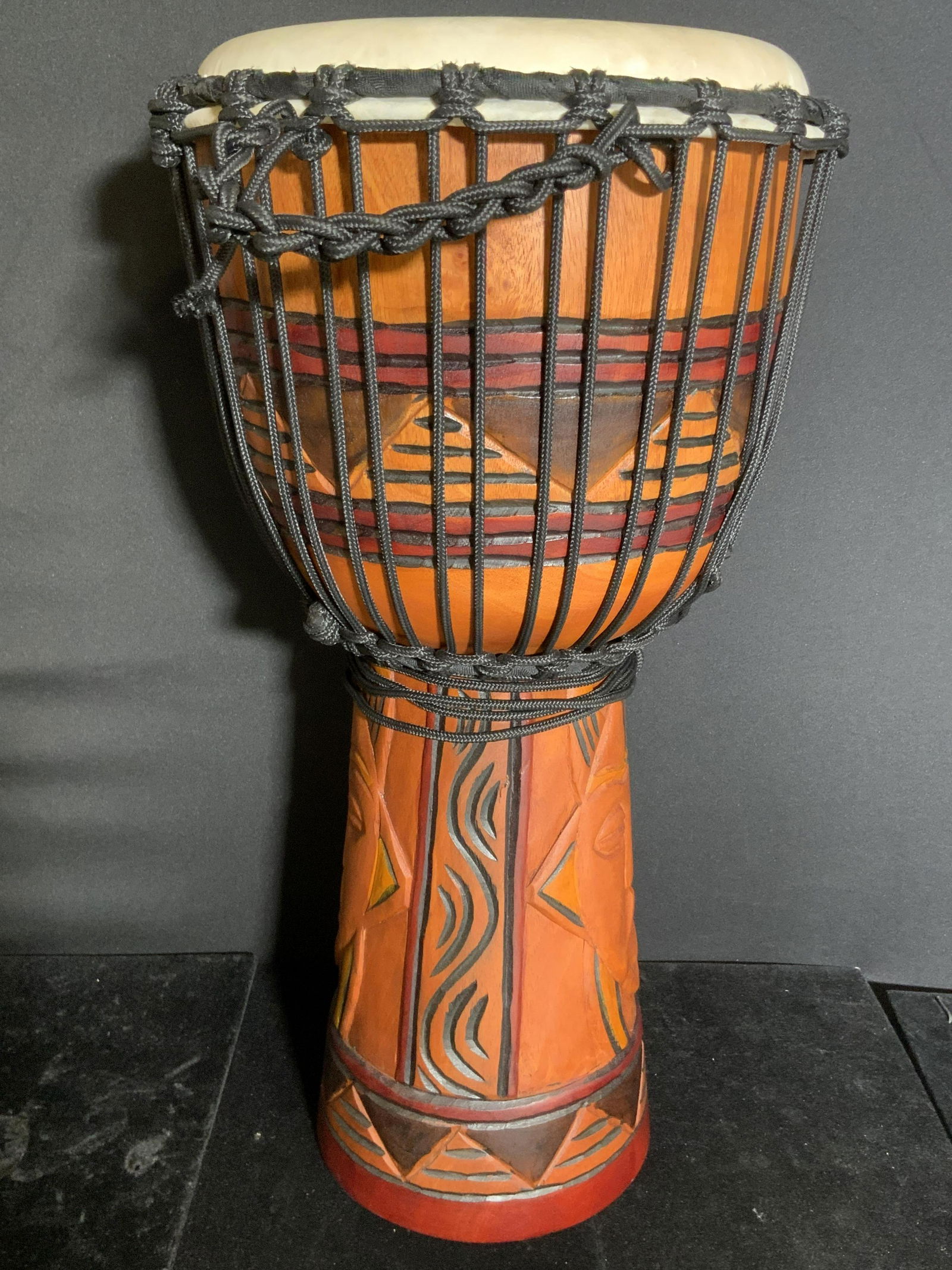 TOCA Hand Percussion Carved Wooden Djembe Drum (1 of 13)