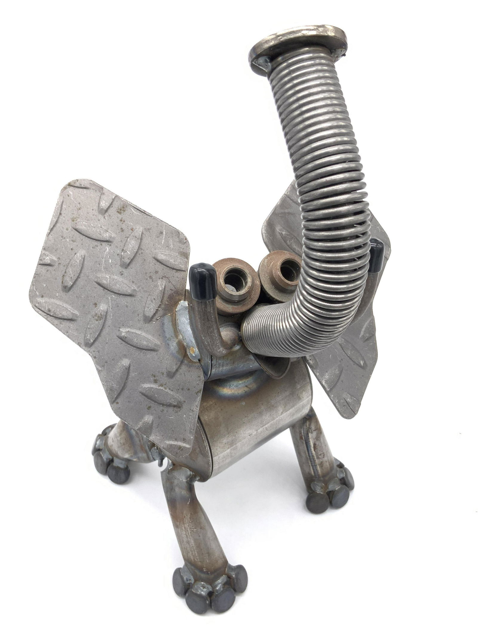 Metal Elephant Sculpture, Industrial Style Decor (1 of 13)
