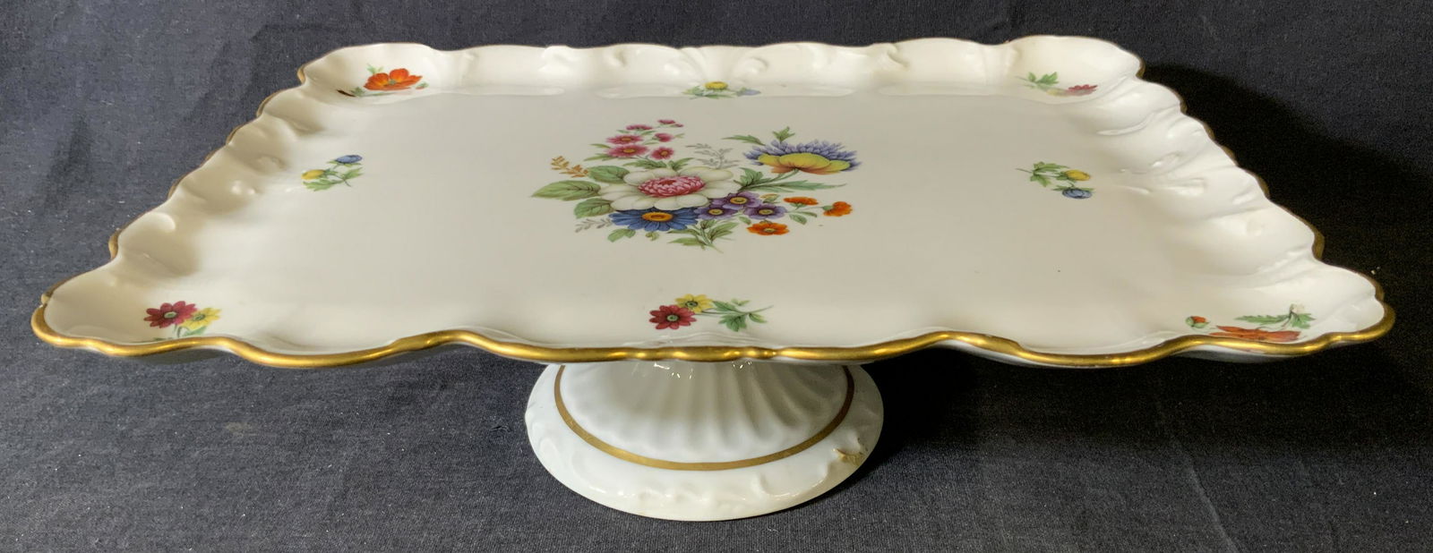LECLAIR LIMOGES Porcelain Compote Dish (1 of 9)