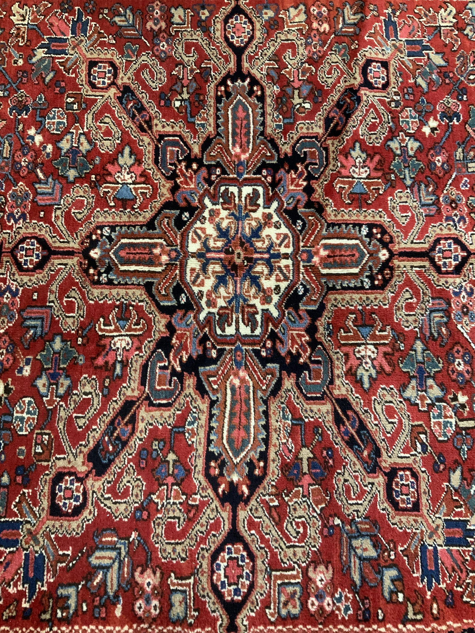 Vintage Handmade HERIZ Room Size Wool Rug (1 of 11)