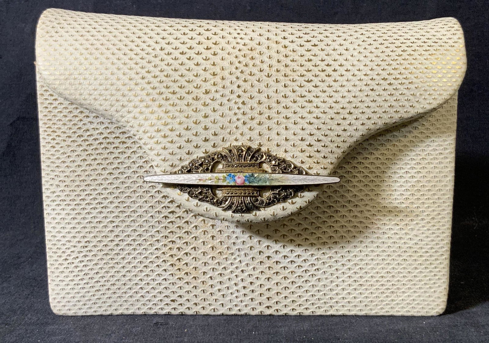 Vintage LE JEUNESSE Lizard Skin Handbag (1 of 9)