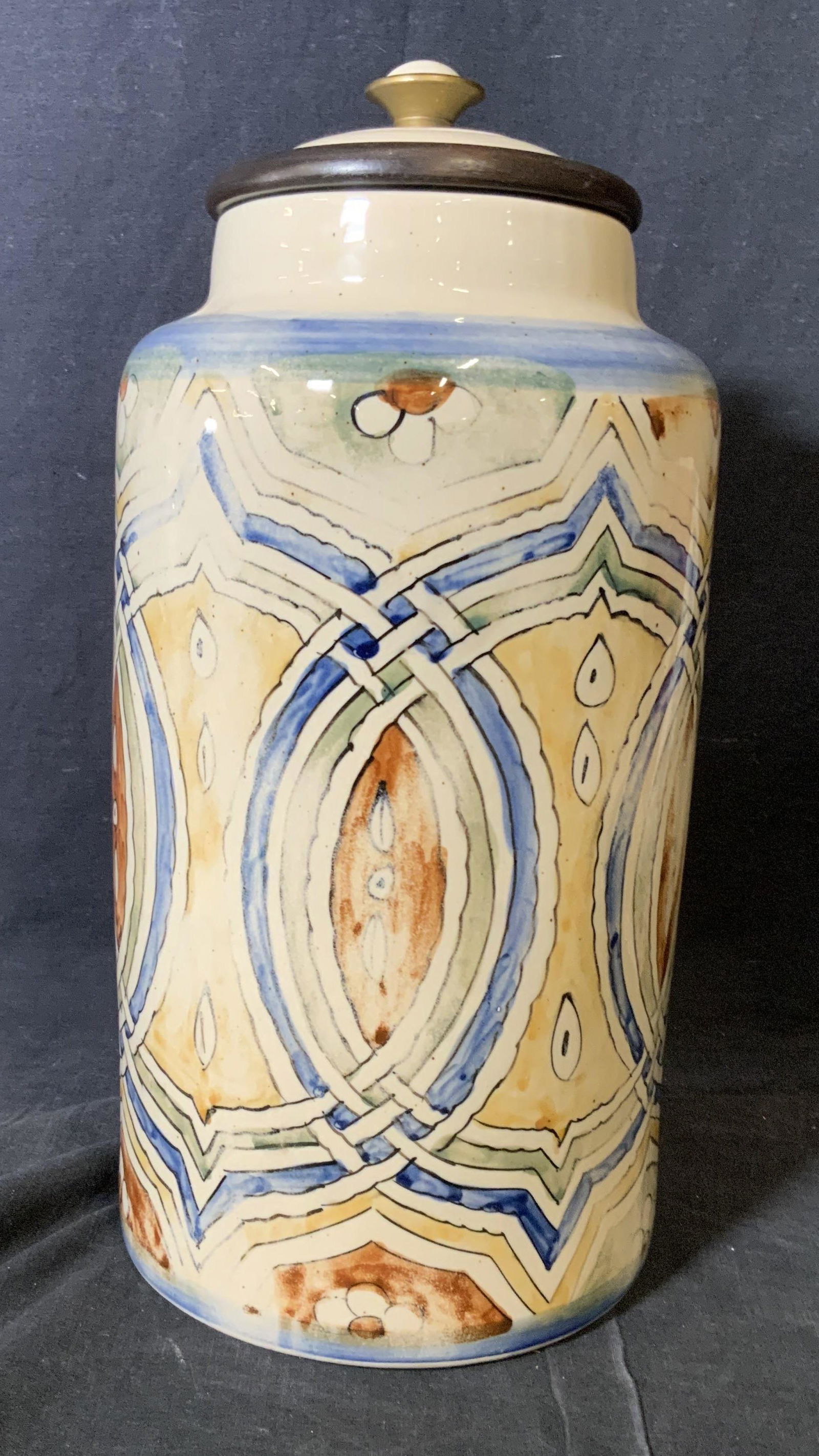 Indian Ceramic Lidded Vessel (1 of 9)