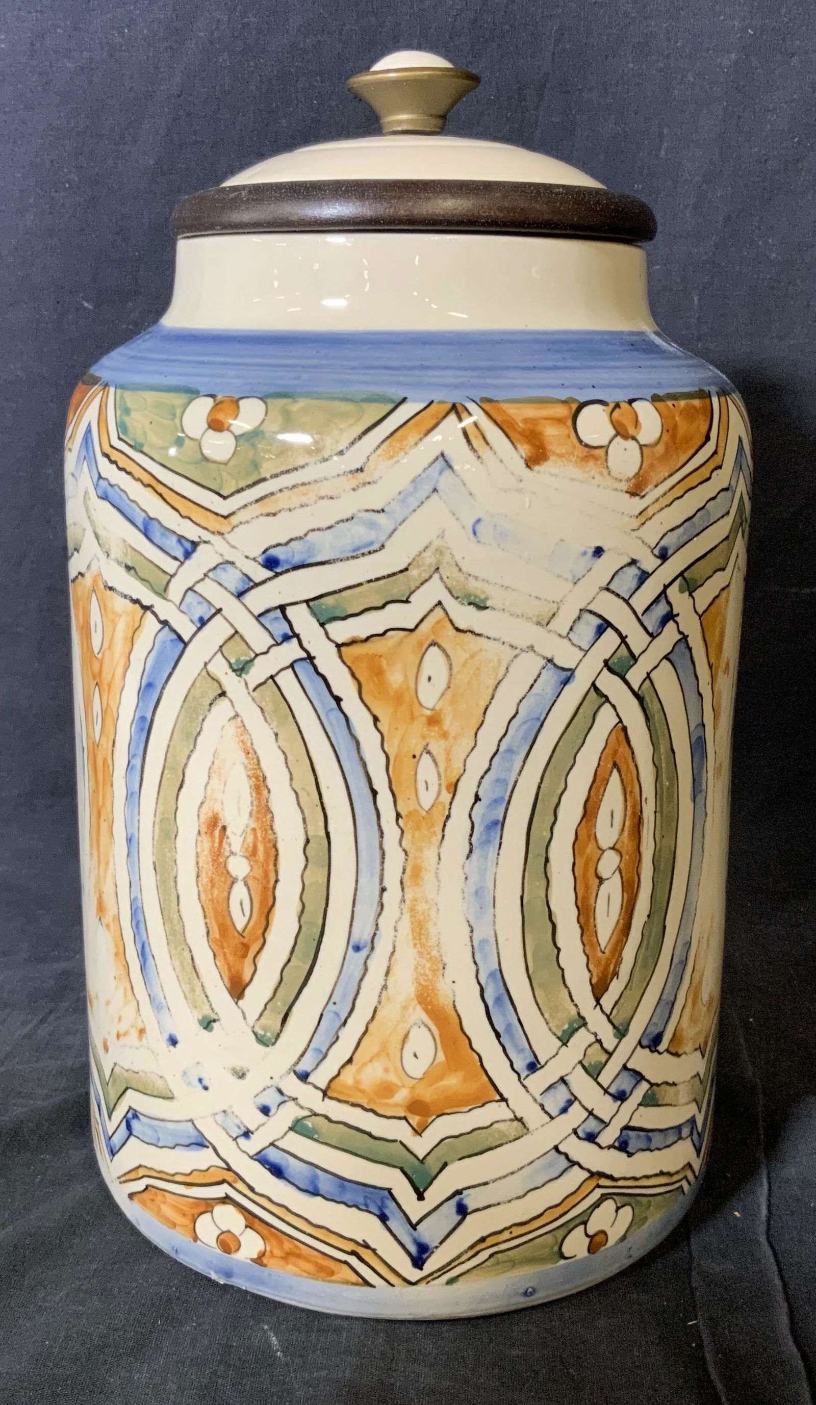 Indian Ceramic Lidded Vessel (1 of 10)