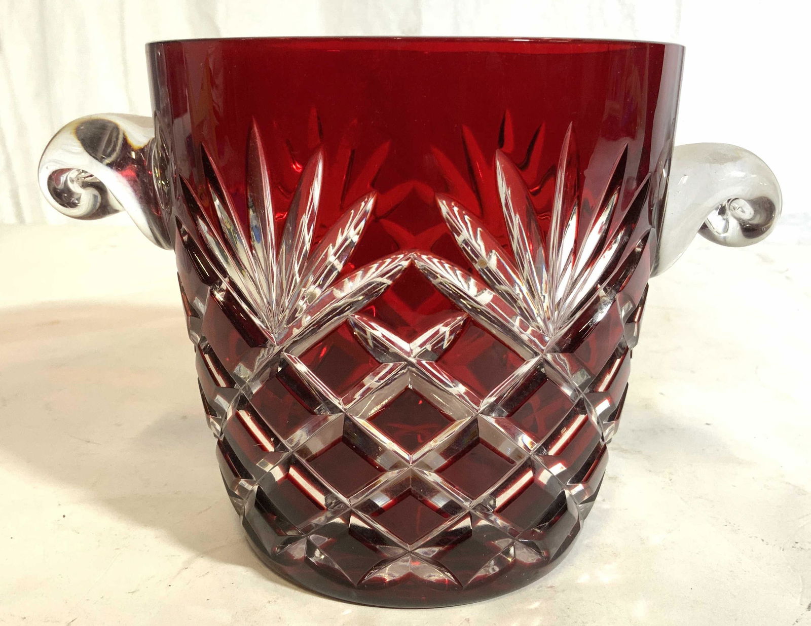 FABERGE Bohemian Glass Ice Bucket (1 of 10)