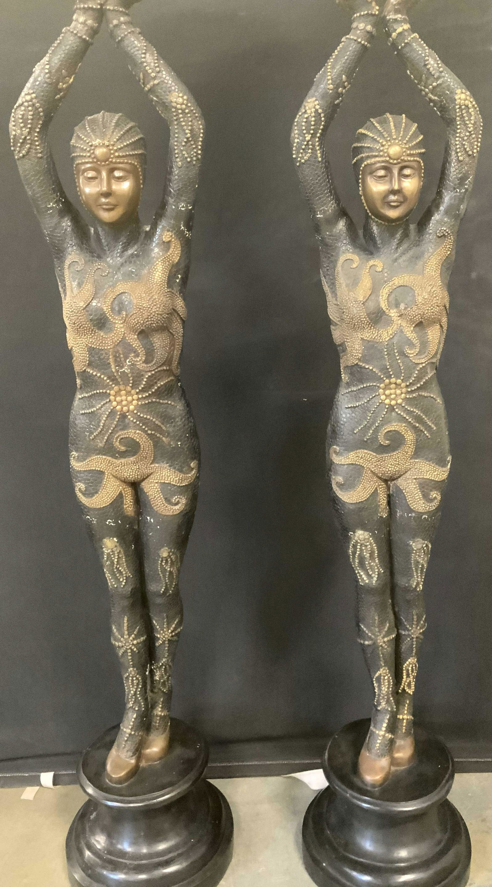 Pair Art Deco Floor Lamps (1 of 19)