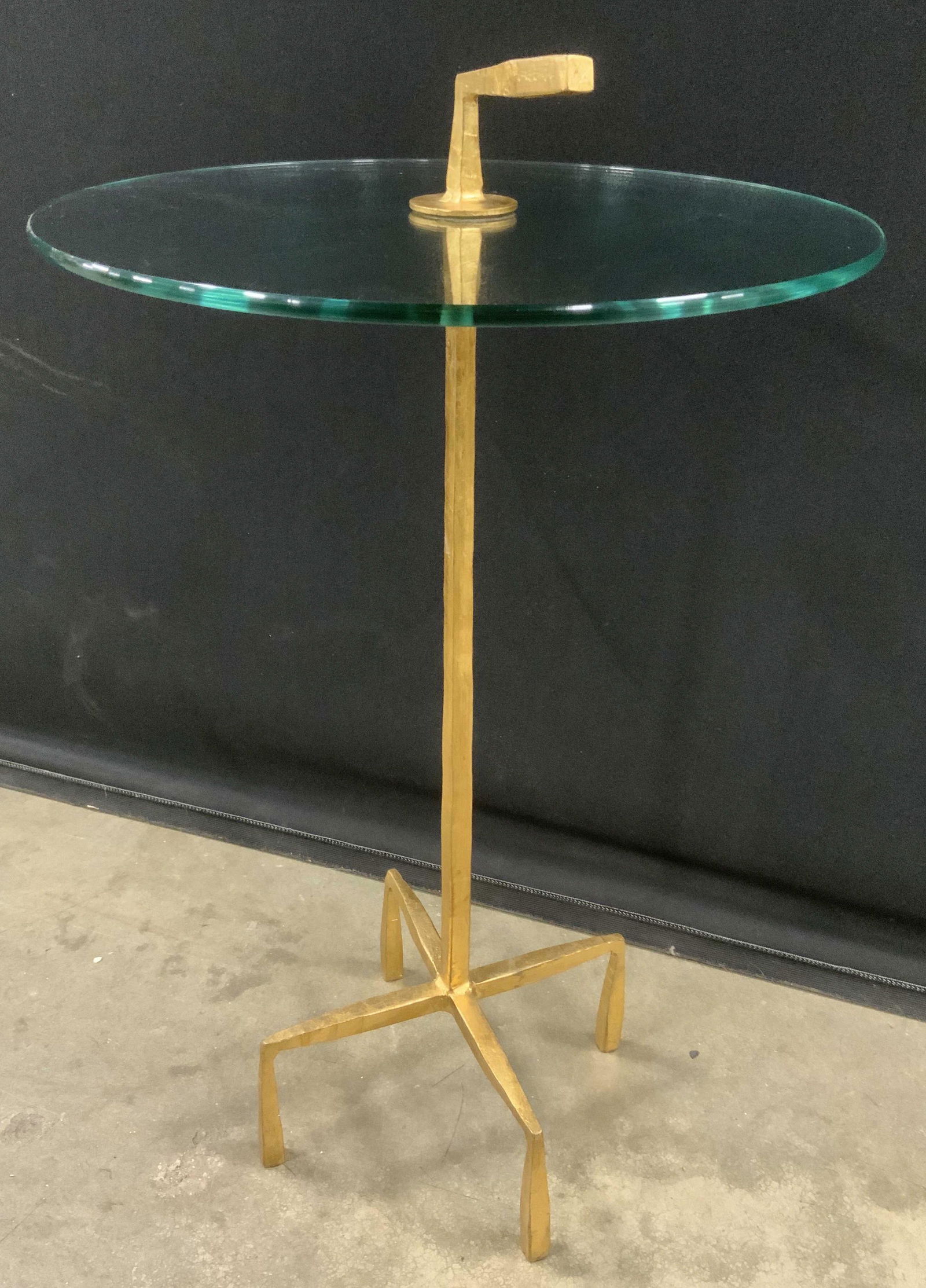 Glass & Gilded Iron Round Table (1 of 11)