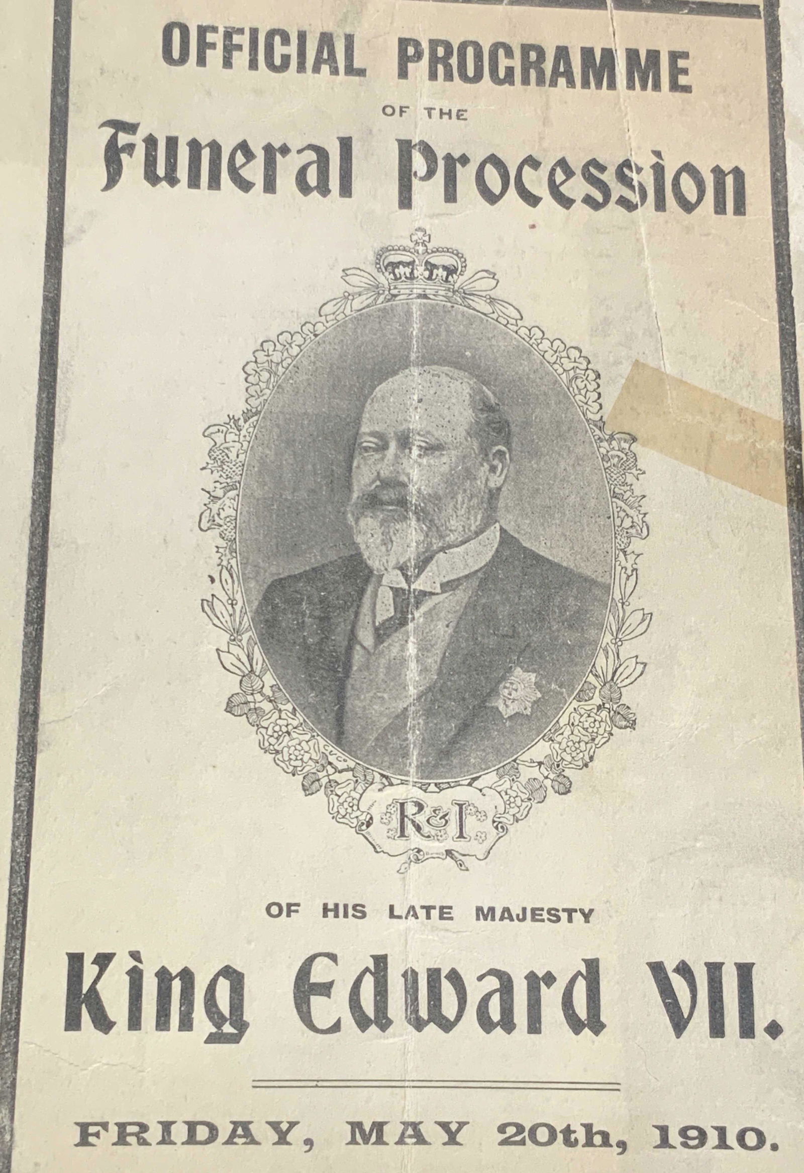 3 Antique Tickets & Program of King Edward Funeral (1 of 14)