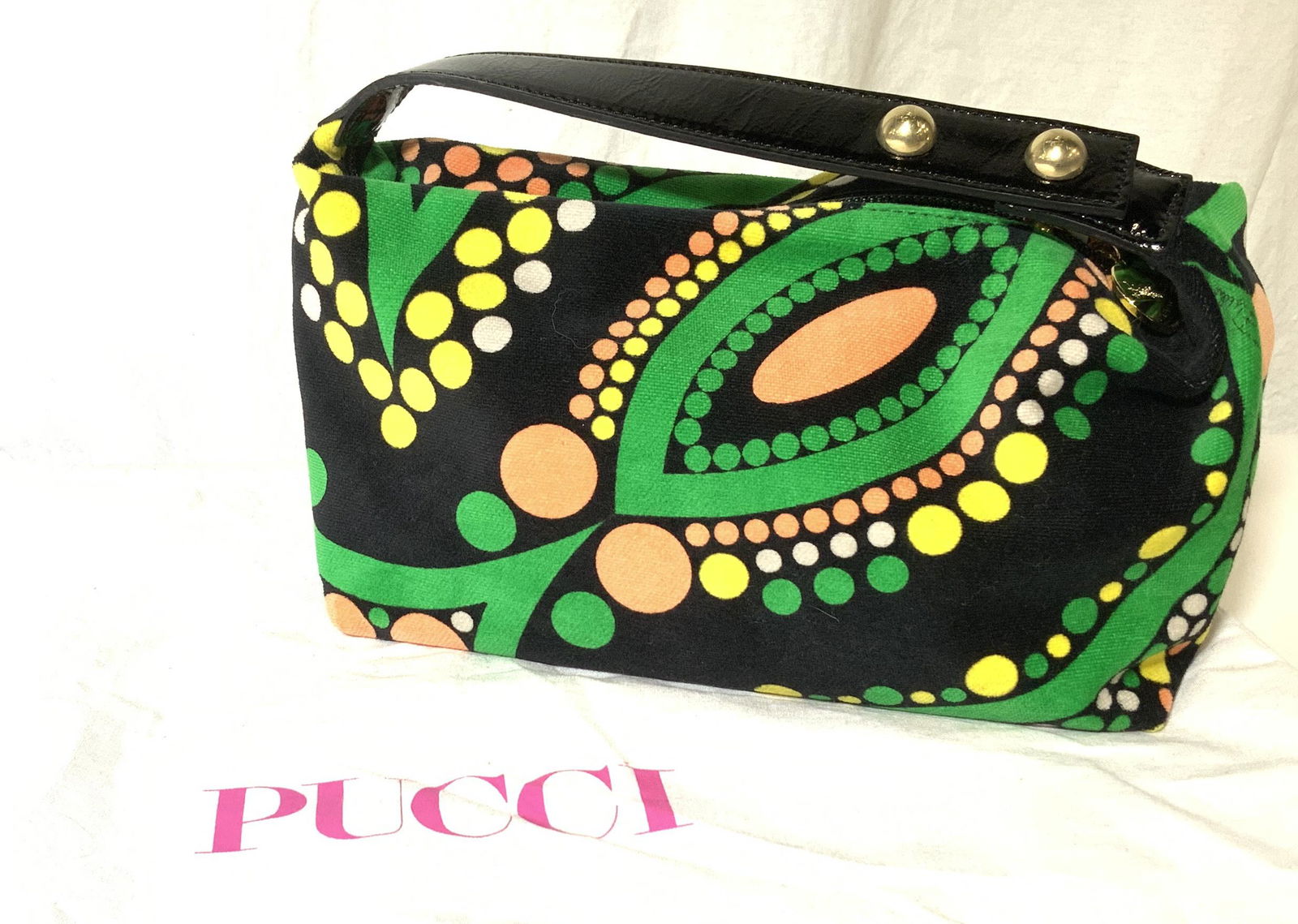 Abstract SIGNED E.PUCCI Velour Cosmetic/Travel Bag (1 of 10)