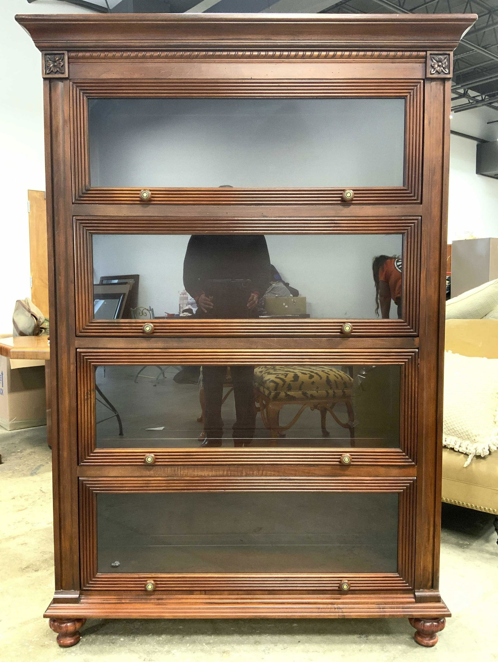 ETHAN ALLEN Wooden Barrister Bookcase (1 of 11)