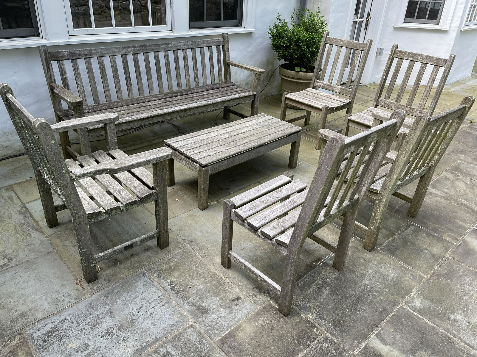 Set 7 Wood Classics Teak Outdoor Lounge Set (1 of 17)