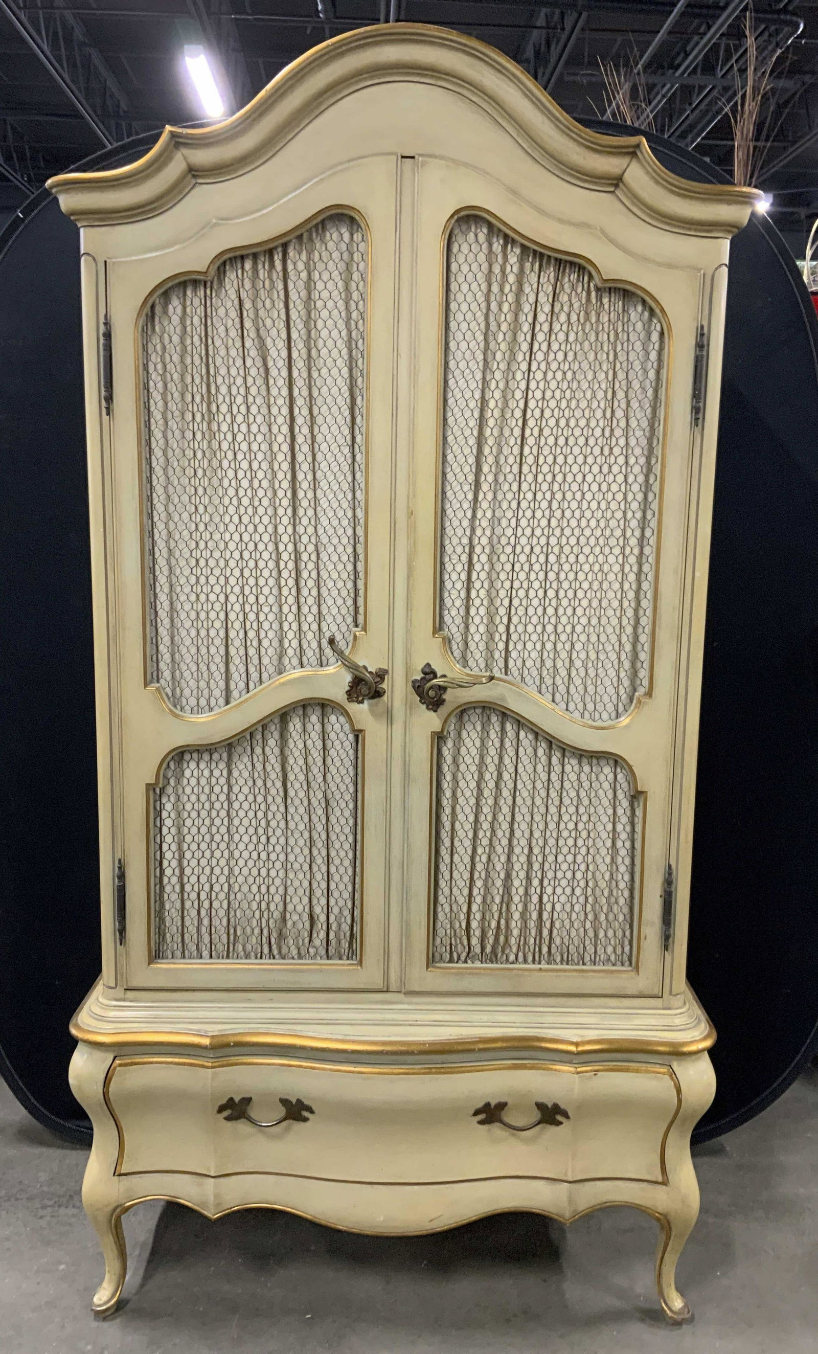 Vintage Wood Painted French Armoire (1 of 15)