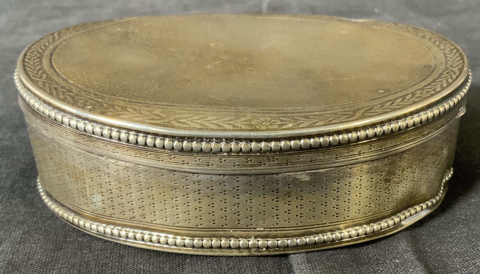 Antique C F Hallmarked Silver Trinket Box, France (1 of 9)