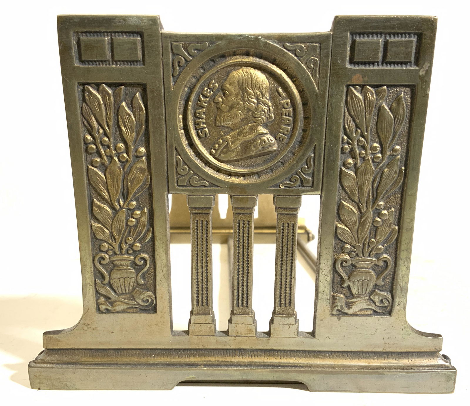 Vtg Ornate Brass Shakespeare Bookend (1 of 9)
