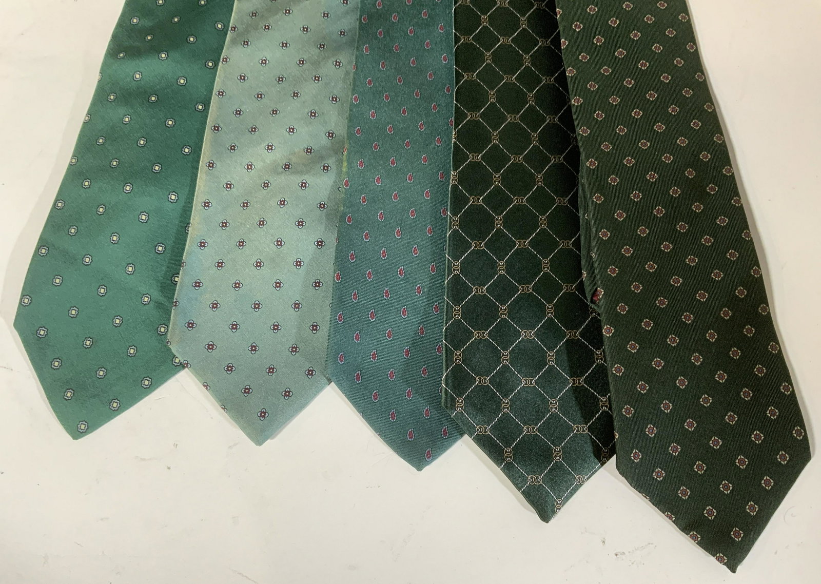 Lot 4 Vintage Silk Neckties (1 of 6)