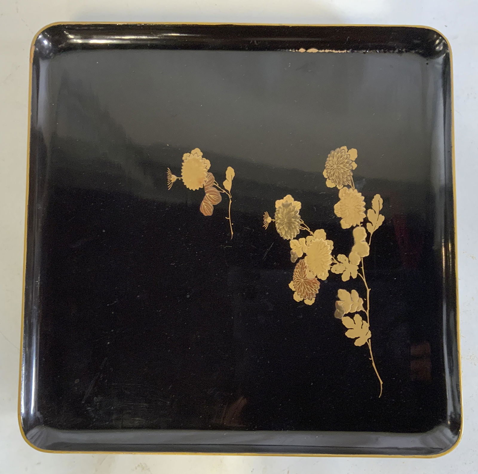 Asian Wood Lacquered Tray (1 of 6)