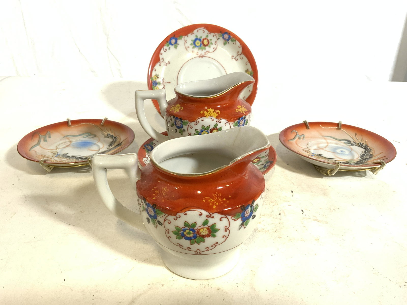 Set 6 Hand painted Japanese Porcelain Dishes (1 of 8)