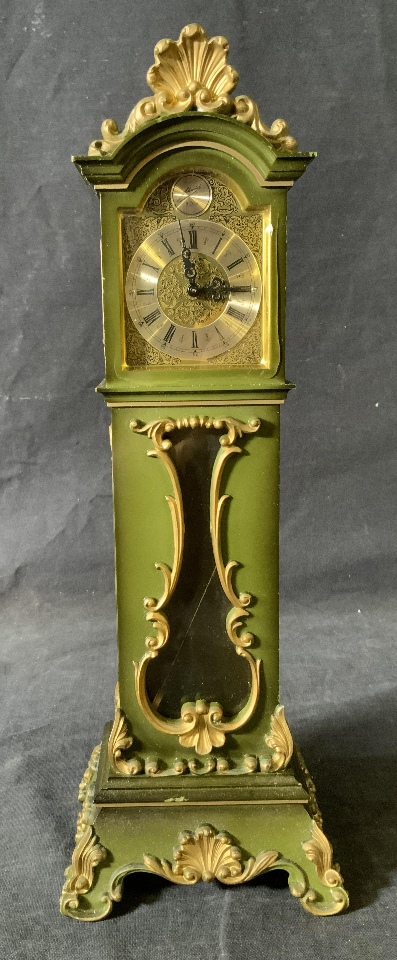 SCHMID Miniature Grandfather Clock, Germany (1 of 6)