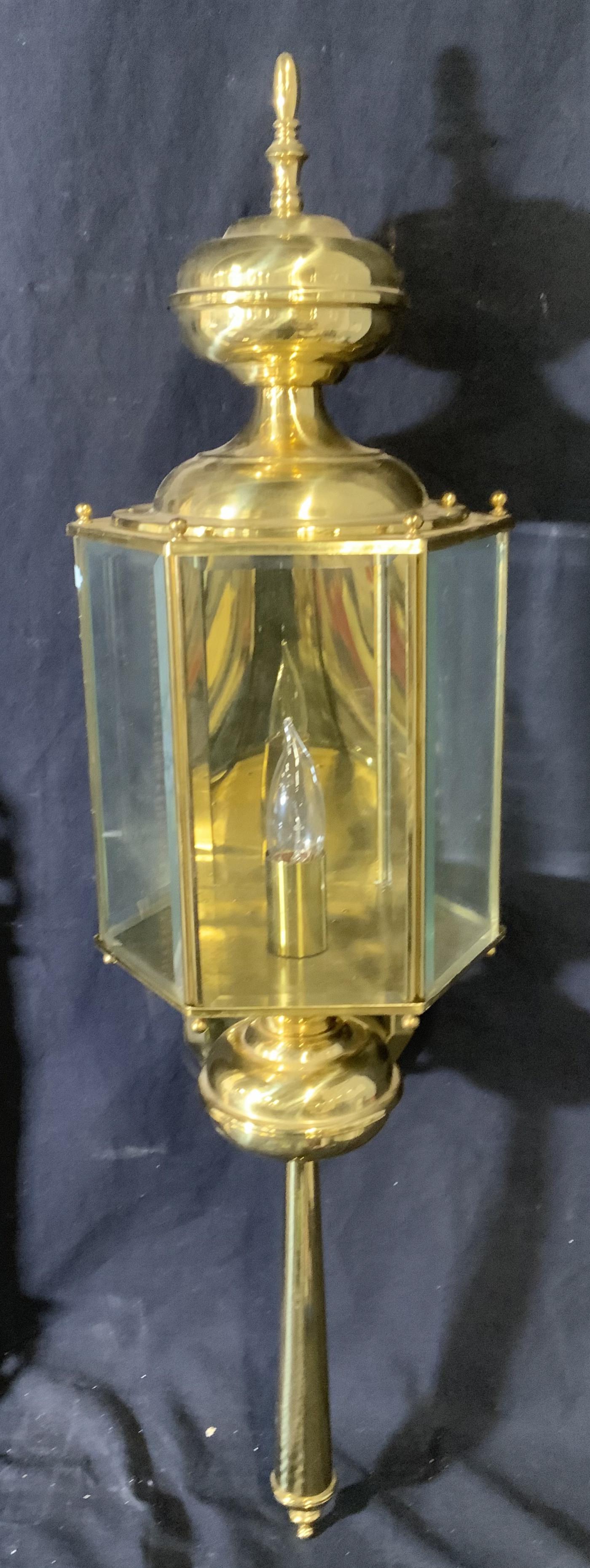 Brass Lantern Wall Sconce (1 of 15)