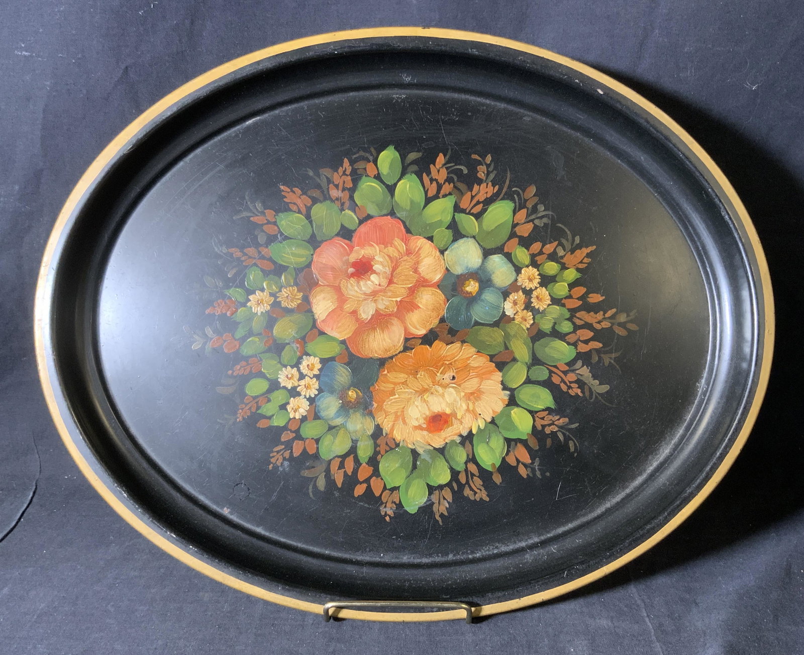 Hand Painted Metal Serving Tray (1 of 4)