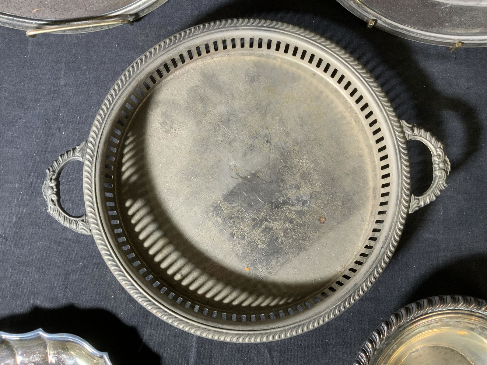 Lot 5 Silver Plated Plates & Trinket Dishes (1 of 8)