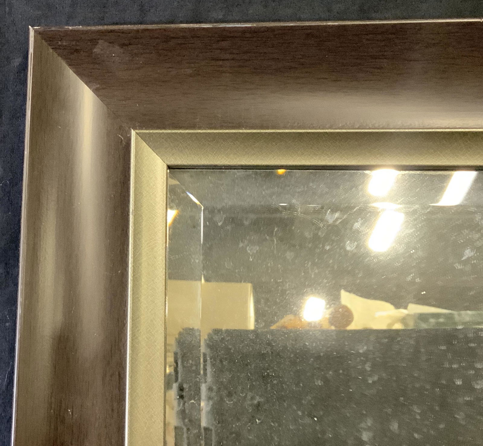 Brown Wooded Framed Mirror (1 of 6)