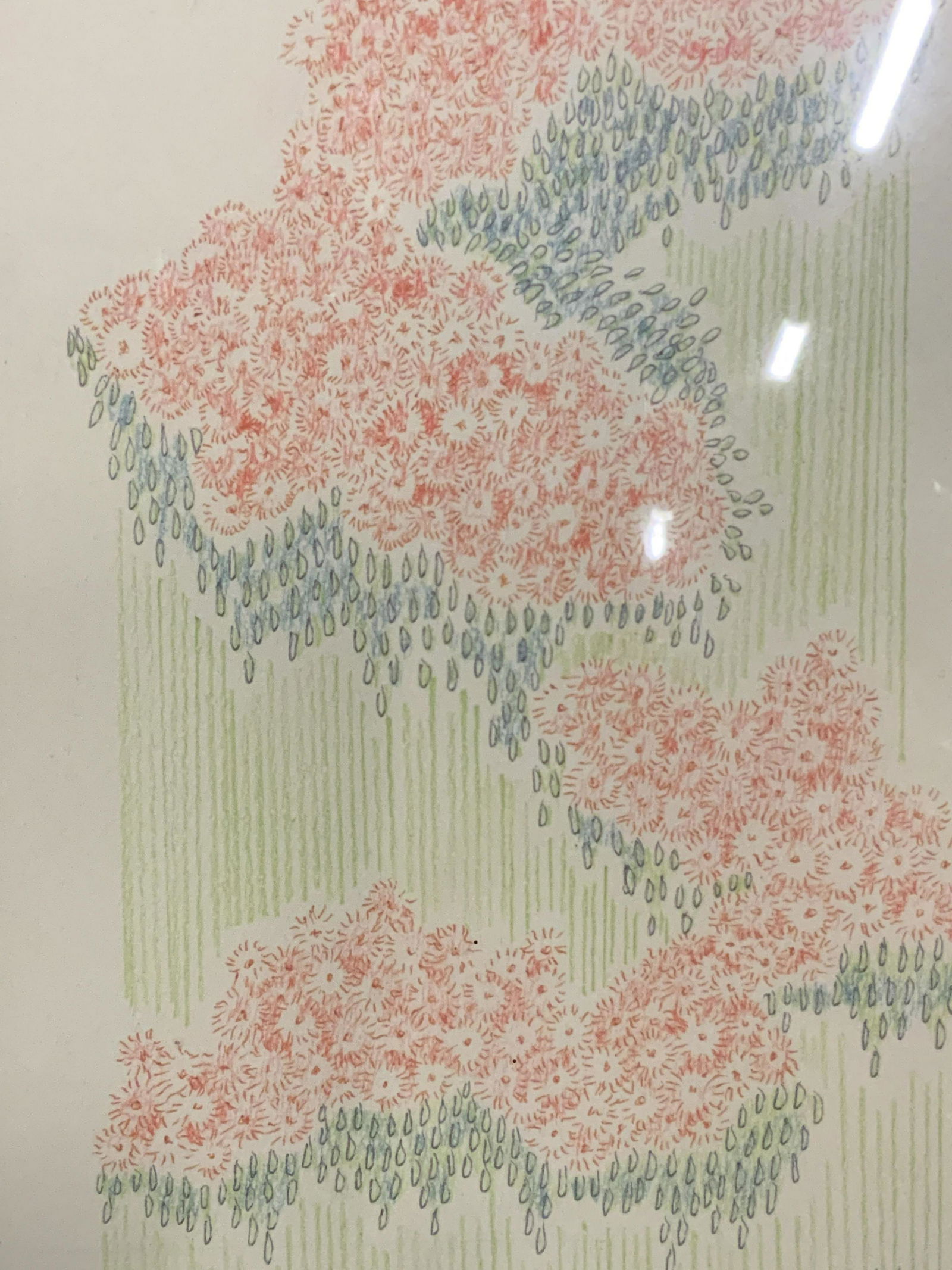 Signed Minimalist Floral Lithograph (1 of 9)